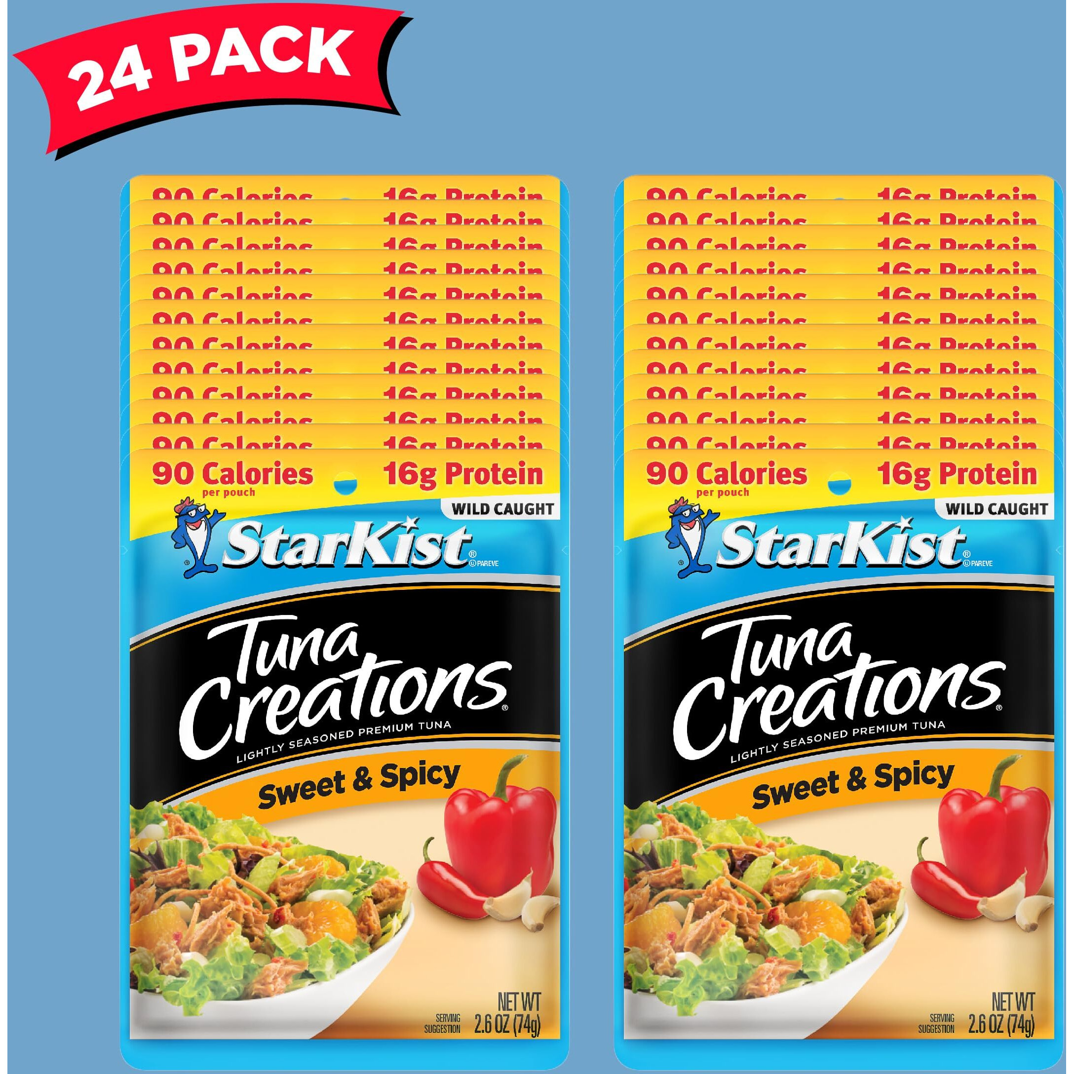 Starkist Tuna Creations, Sweet And Spicy, 2.6 Oz, Pack Of 24
