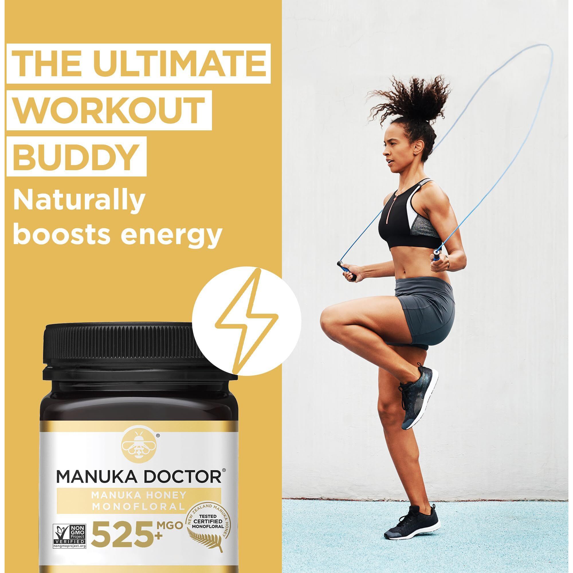 Manuka Doctor - Mgo 525+ Manuka Honey Monofloral (1.1 Lbs) 100% Pure New Zealand Honey. Certified. Guaranteed. Raw. Non-Gmo