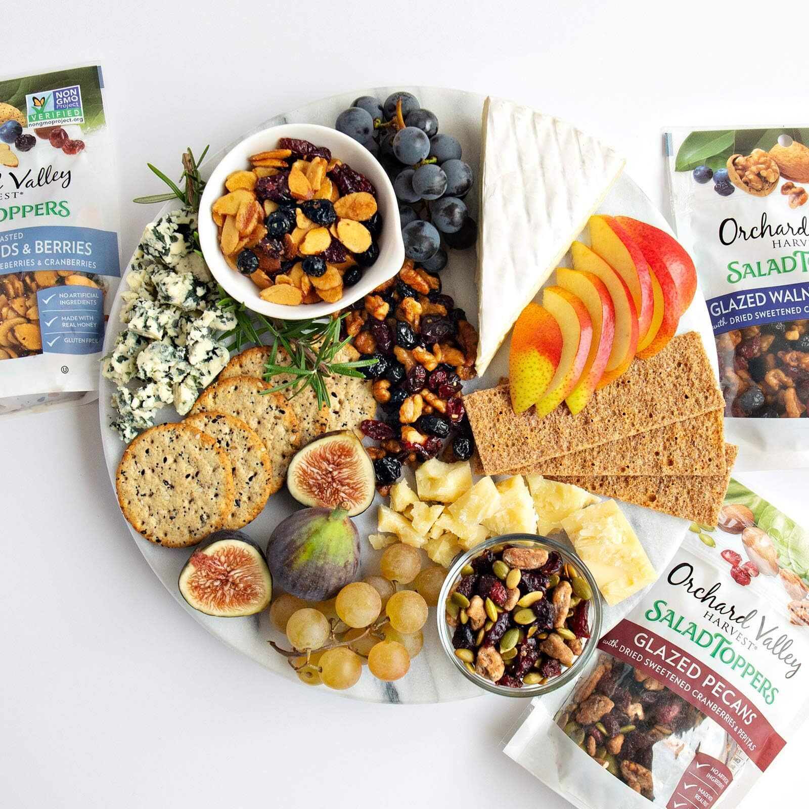 Orchard Valley Harvest Salad Toppers Glazed Walnuts And Berries, 0.85 Ounce Bags (Pack Of 15), Salad Toppings, Non-Gmo, No Artificial Ingredients