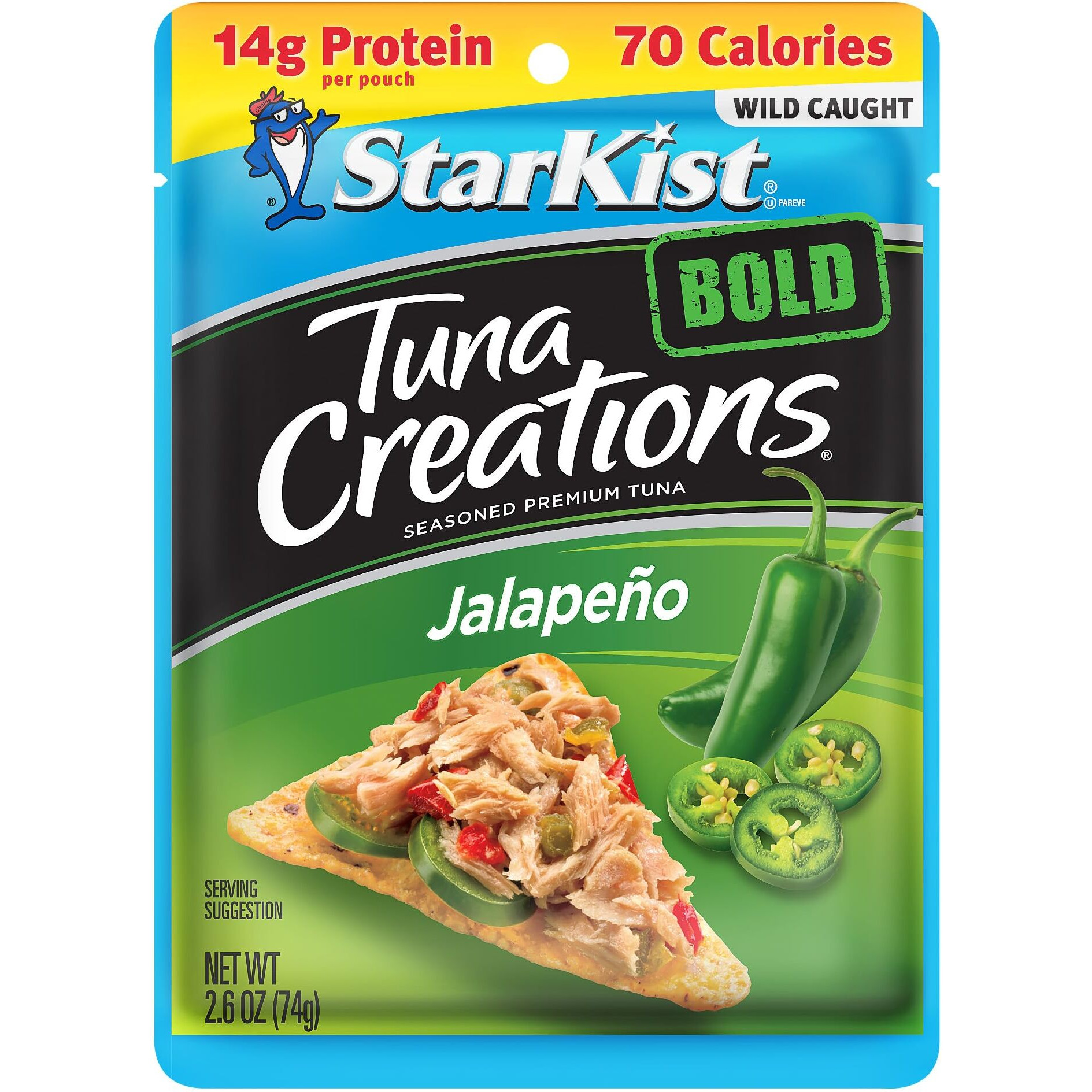 Starkist Tuna Creations Bold Jalapeo - 2.6 Oz Pouch (Pack Of 12)