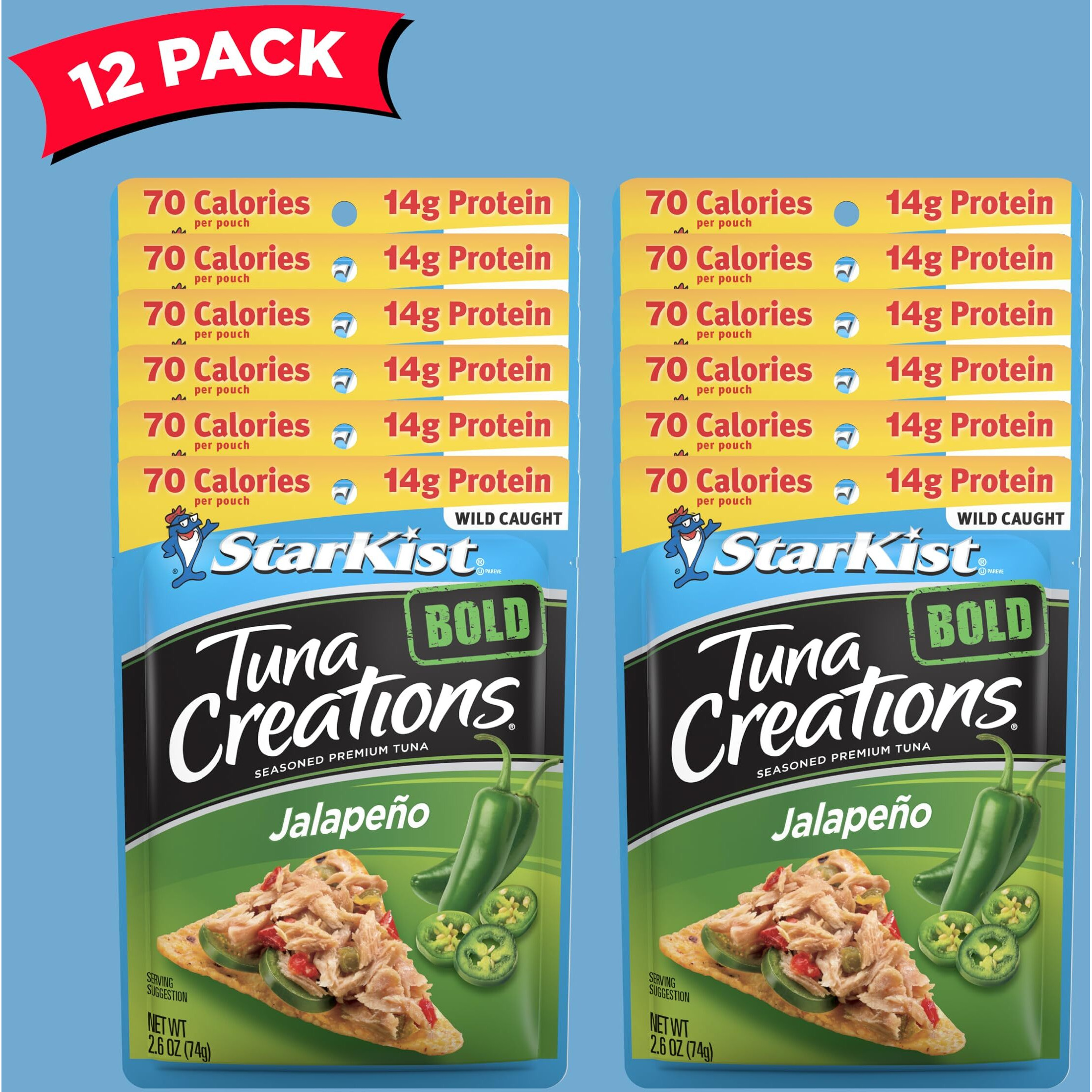 Starkist Tuna Creations Bold Jalapeo - 2.6 Oz Pouch (Pack Of 12)