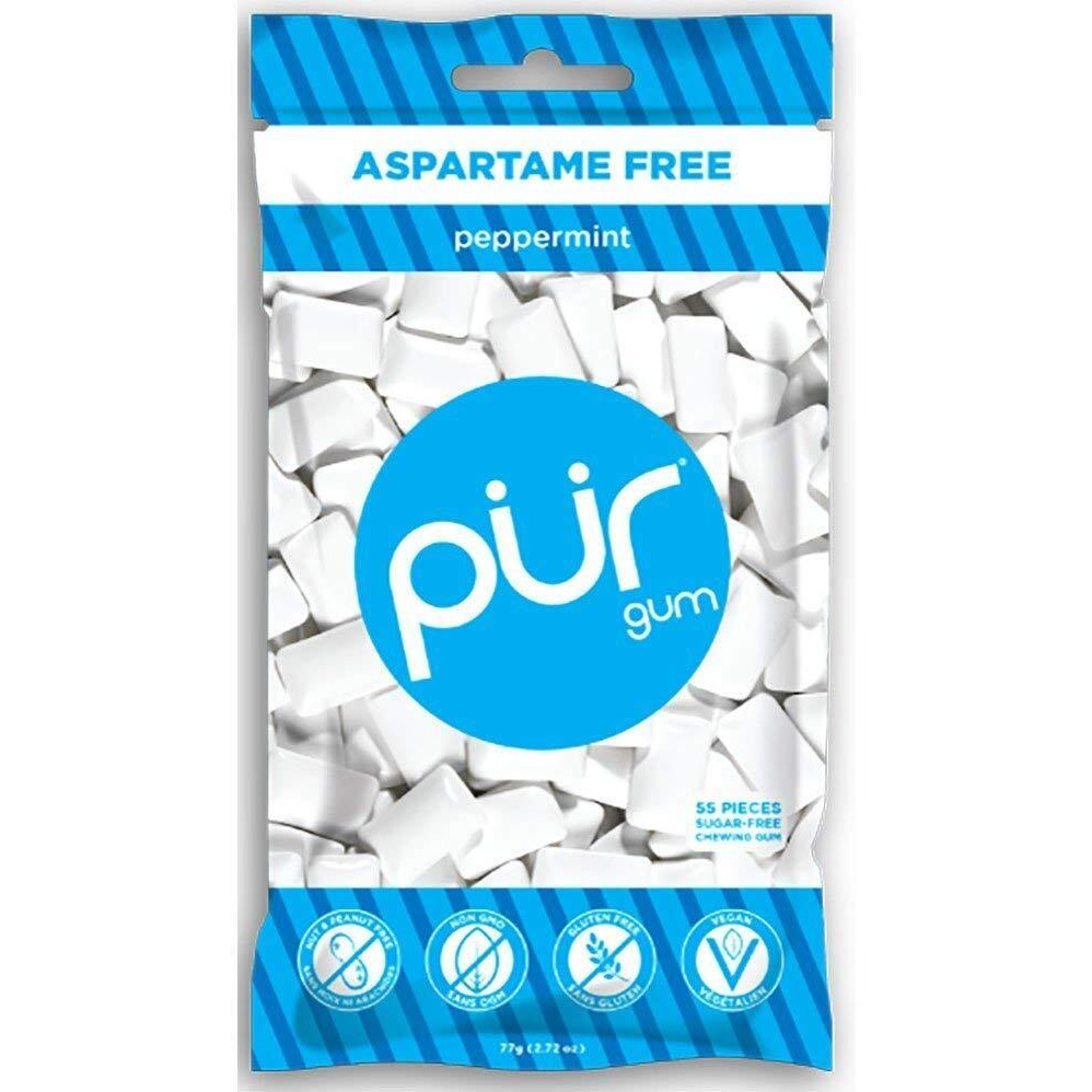 Pur Gum Peppermint, 2.72 Ounce , 3 Bags