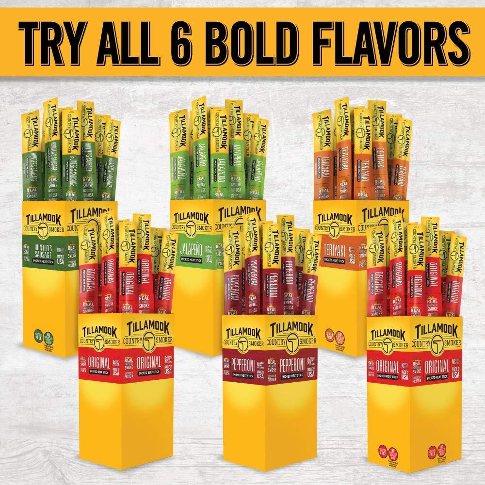 Tillamook Country Smoker Real Hardwood Smoked Sausages, Pepperoni, 1.44 Ounce, 24 Count