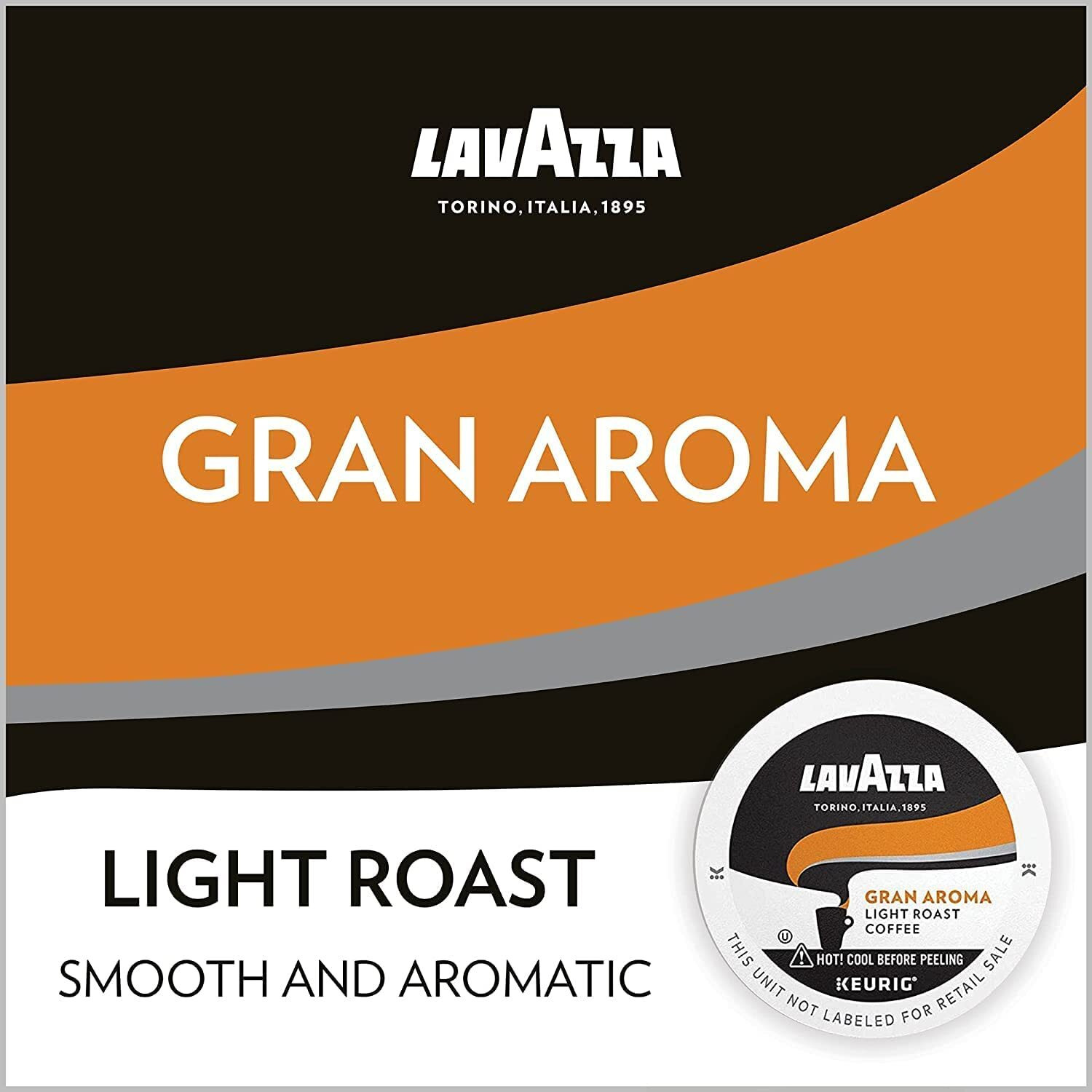 Lavazza Gran Aroma Single-Serve Coffee K-Cup Pods For Keurig Brewer, Medium Roast , 16-Count Box
