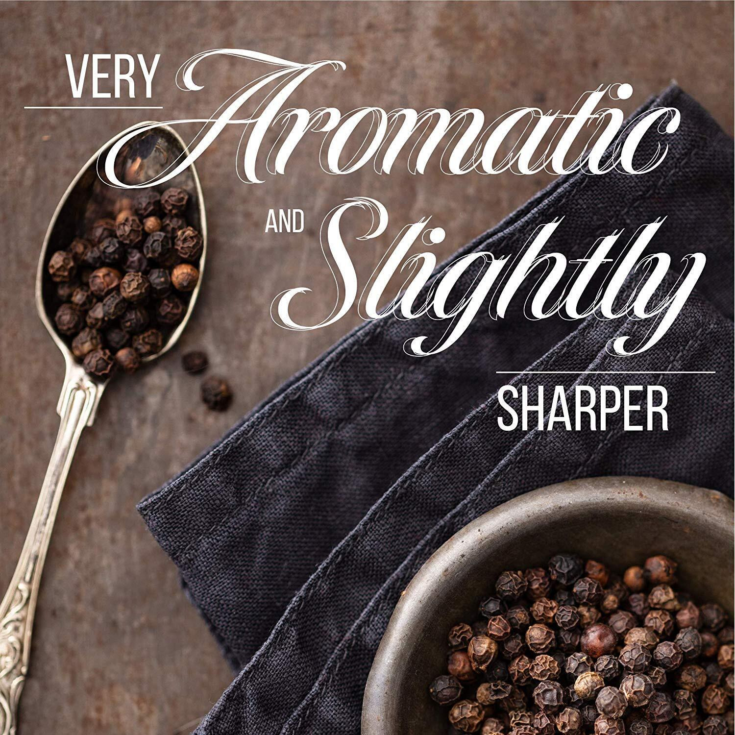 The Organic Pantry Organic Peppercorns - Usda Organic Whole Black Tellicherry Peppercorns - 1 Lb. Bag - Steam Sterilized All Natural Organic Black Pepper - Perfect Whole Peppercorns For Grinder Refill