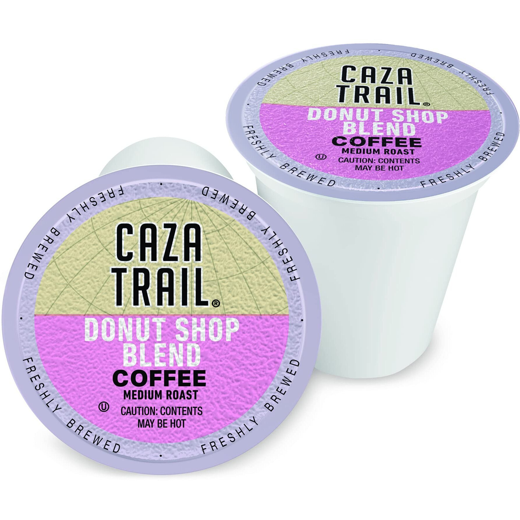 Caza Trail Coffee Pods, Donut Shop Blend, Single Serve 100 Count (Pack Of 1) (Packaging May Vary)