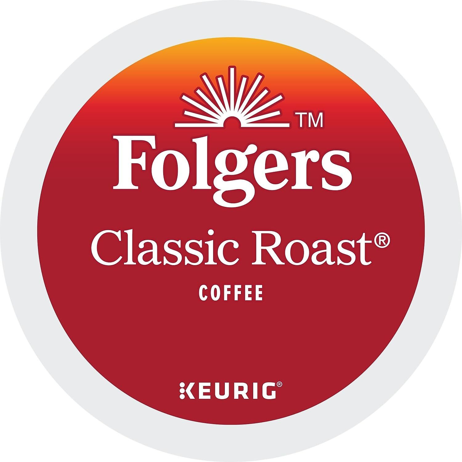 Folgers Classic Roast Coffee, Medium Roast, 48 Keurig K-Cup Pods