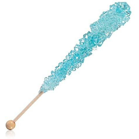 Candy Envy - Mermaid Rock Candy Sugar Sticks - 10 Indiv. Wrapped - Pink, Light Blue, Lavender