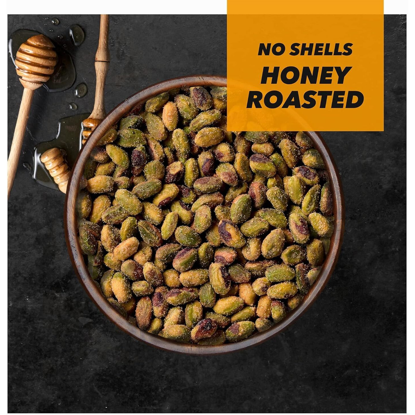 Wonderful Pistachios No Shells, Honey Roasted Nuts, 2.25 Ounce Bag (Pack Of 8), Protein Snacks, Gluten Free, Healthy Snack
