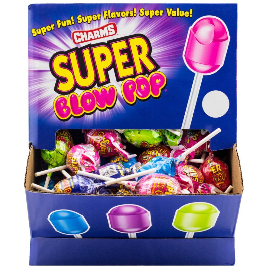 Charms Blow Pops Super Blow Pops, 7.69 Pounds, 100 Count