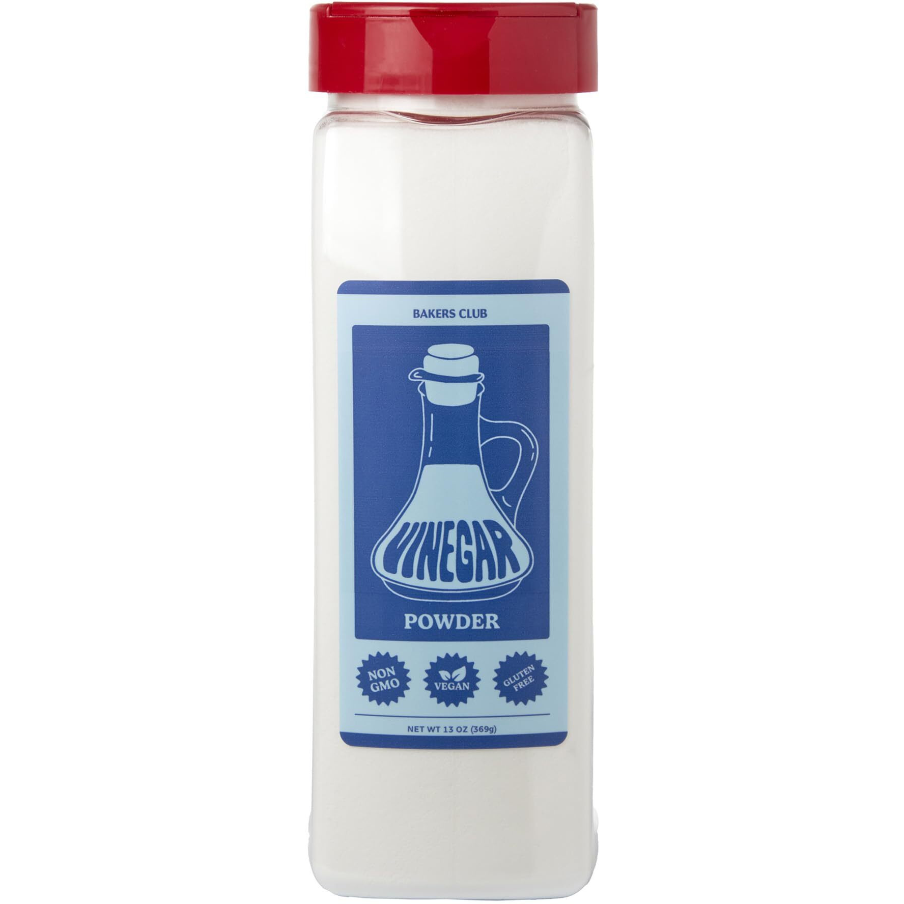Bakers Club 13Oz White Distilled Vinegar Powder - Tangy & Sweet Seasoning Blend For Fries, Wings, Popcorn, Meats - Non-Gmo, Gluten-Free, Nut-Free - Superior Taste And Salt Free