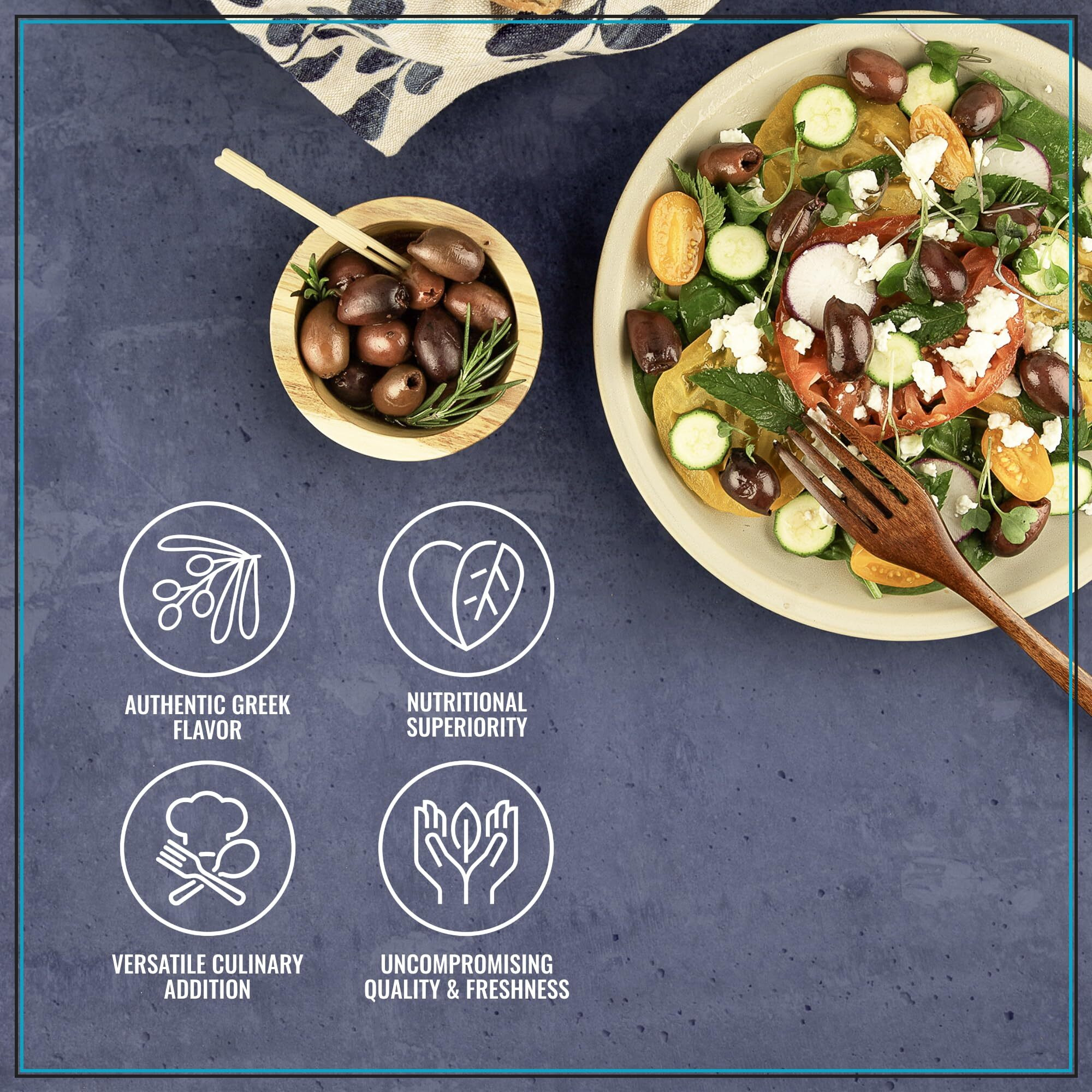 Krinos Whole Kalamata Jumbo Olives 4.4 Lb