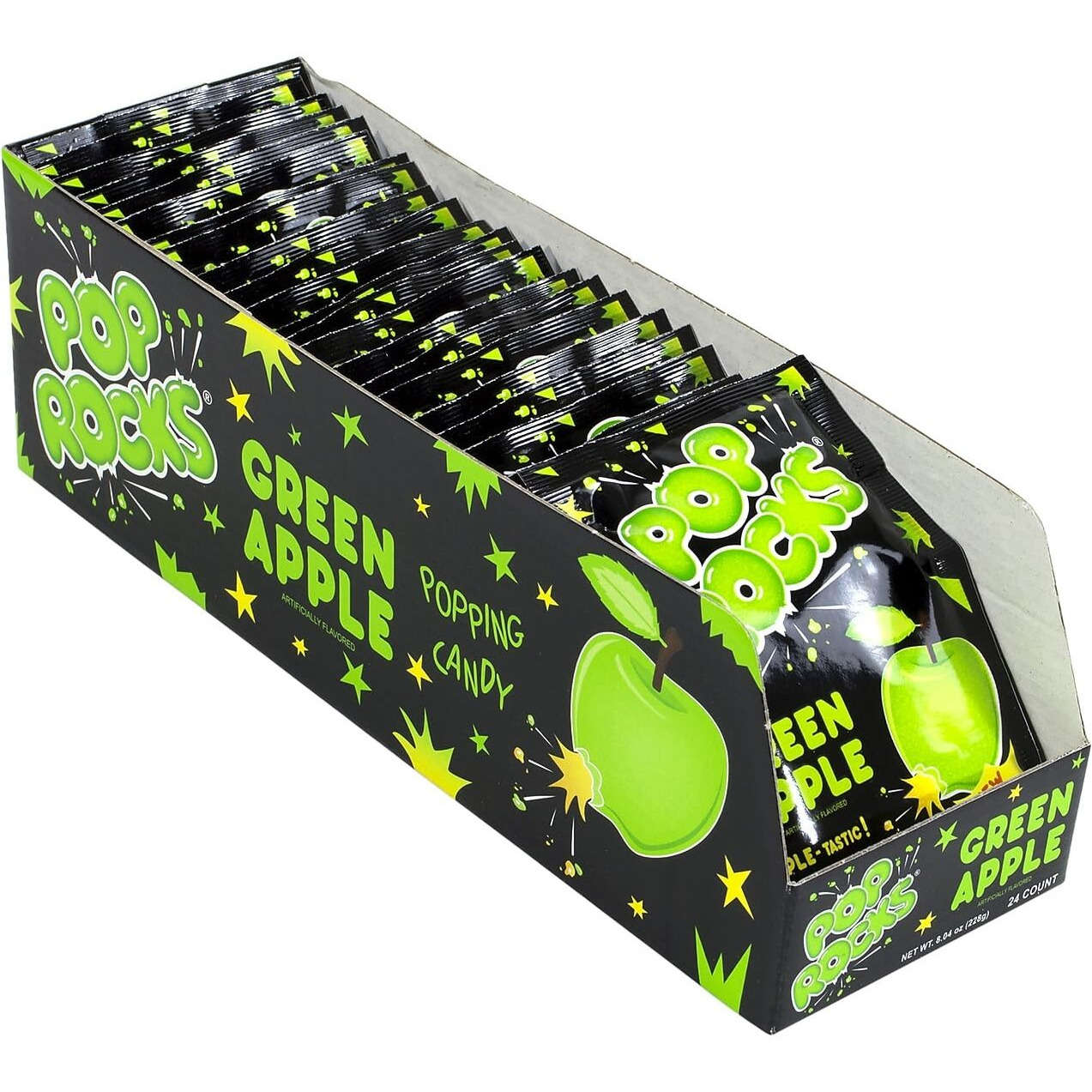 Pop Rocks Green Apple Hard Candy, 0.33 Oz., 24 Pieces (209-00255)