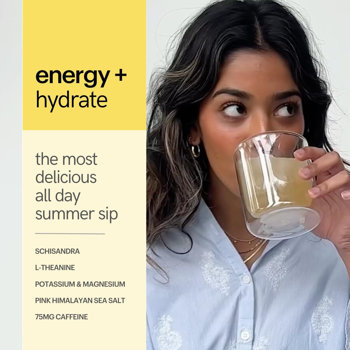 Heywell Sparkling Adaptogenic Water Energy And Focus, Lemon Fizz Flavor 12 Fluid Ounce (Pack Of 12) - Caffeinated, Organic, Non Gmo, Vegan, Gluten Free, Dairy Free