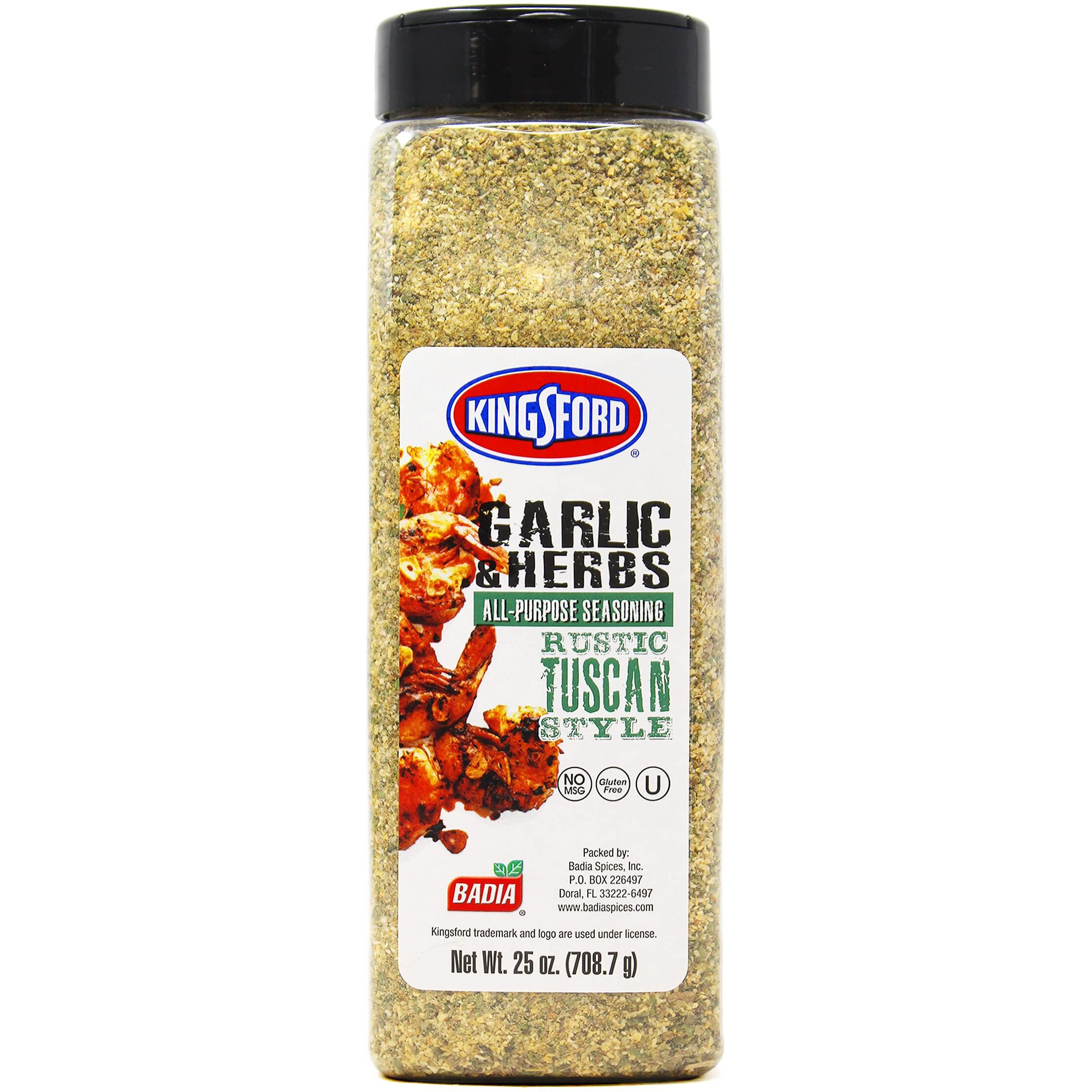 Kingsford Badia Garlic & Herbs All-Purpose Seasoning, 25 Oz