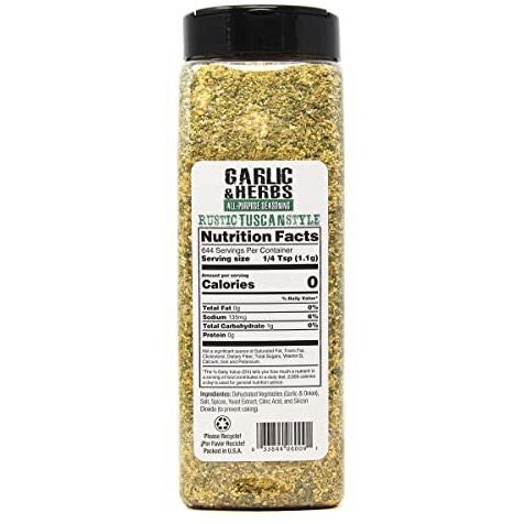 Kingsford Badia Garlic & Herbs All-Purpose Seasoning, 25 Oz