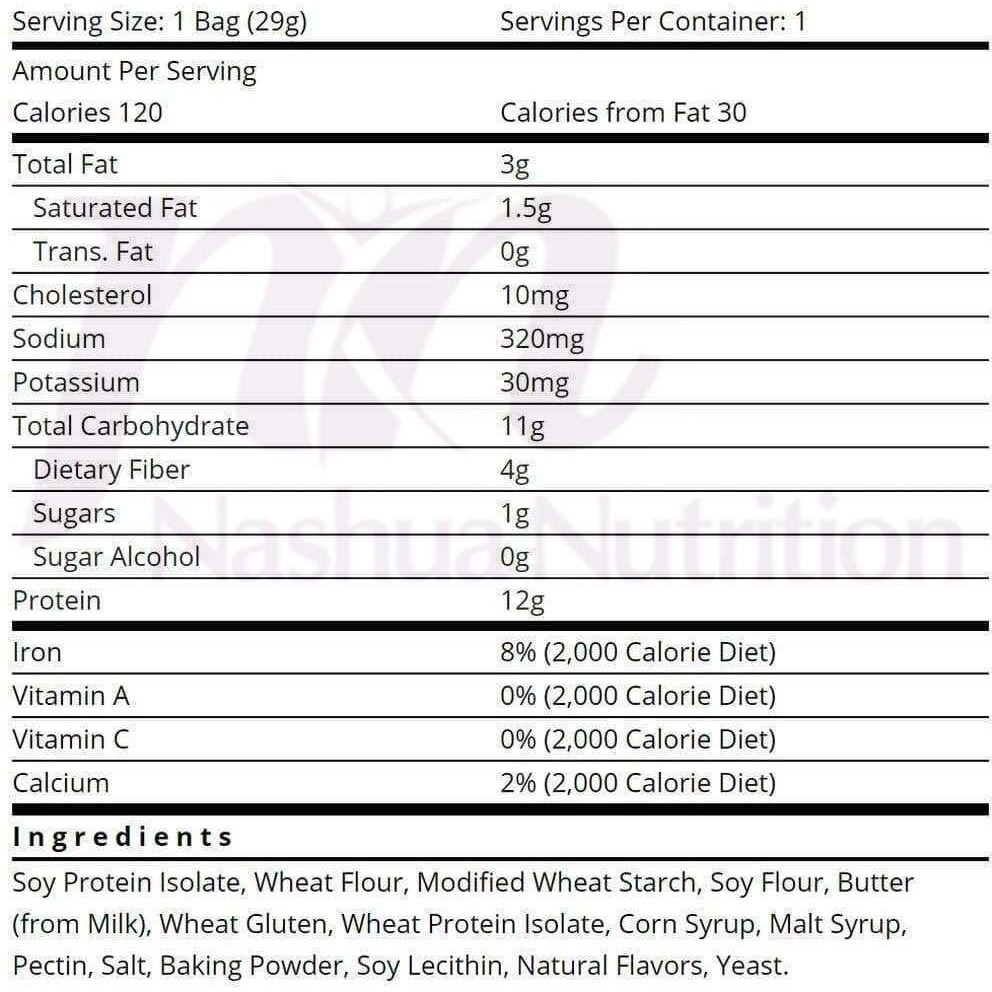 Weight Loss Systems Protein Pretzel Twists, 12G Protein, Low Calorie, Low Fat, Low Carb, High Fiber, Kosher, Keto Diet Friendly, Ideal Protein Compatible, 7 Single Serving Bags
