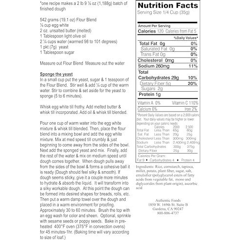 Steve's Gf Bread Flour Blend By Authentic Foods