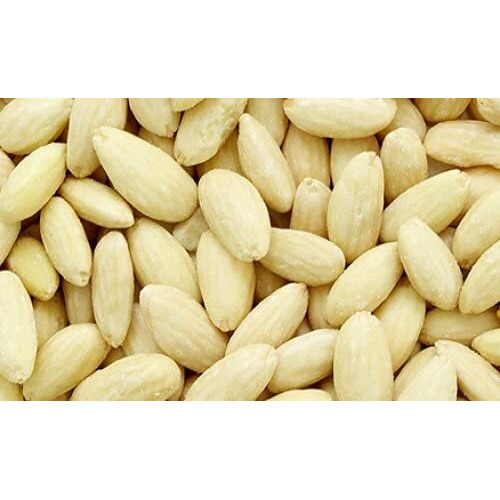 Mandelin Blanched Whole Almonds, 100% Almonds (1 Lb), Non-Gmo, Gluten Free, Vegan, Keto, Plant Based Diet Friendly, Kosher For Passover, Every Batch Tested For Quality