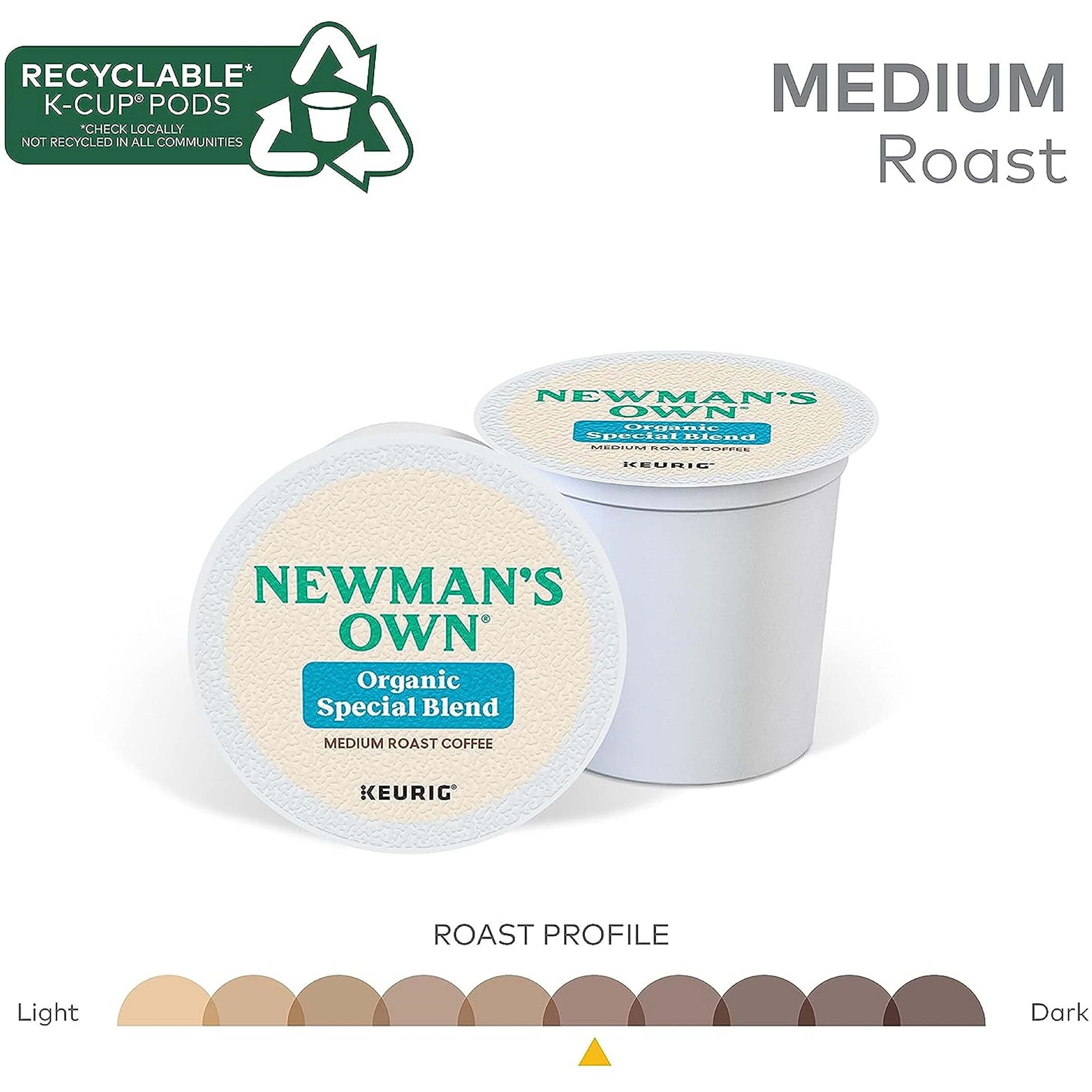 Newman's Own Special Blend Coffee K-Cups For Keurig Brewers, 160 Count - Packaging May Vary