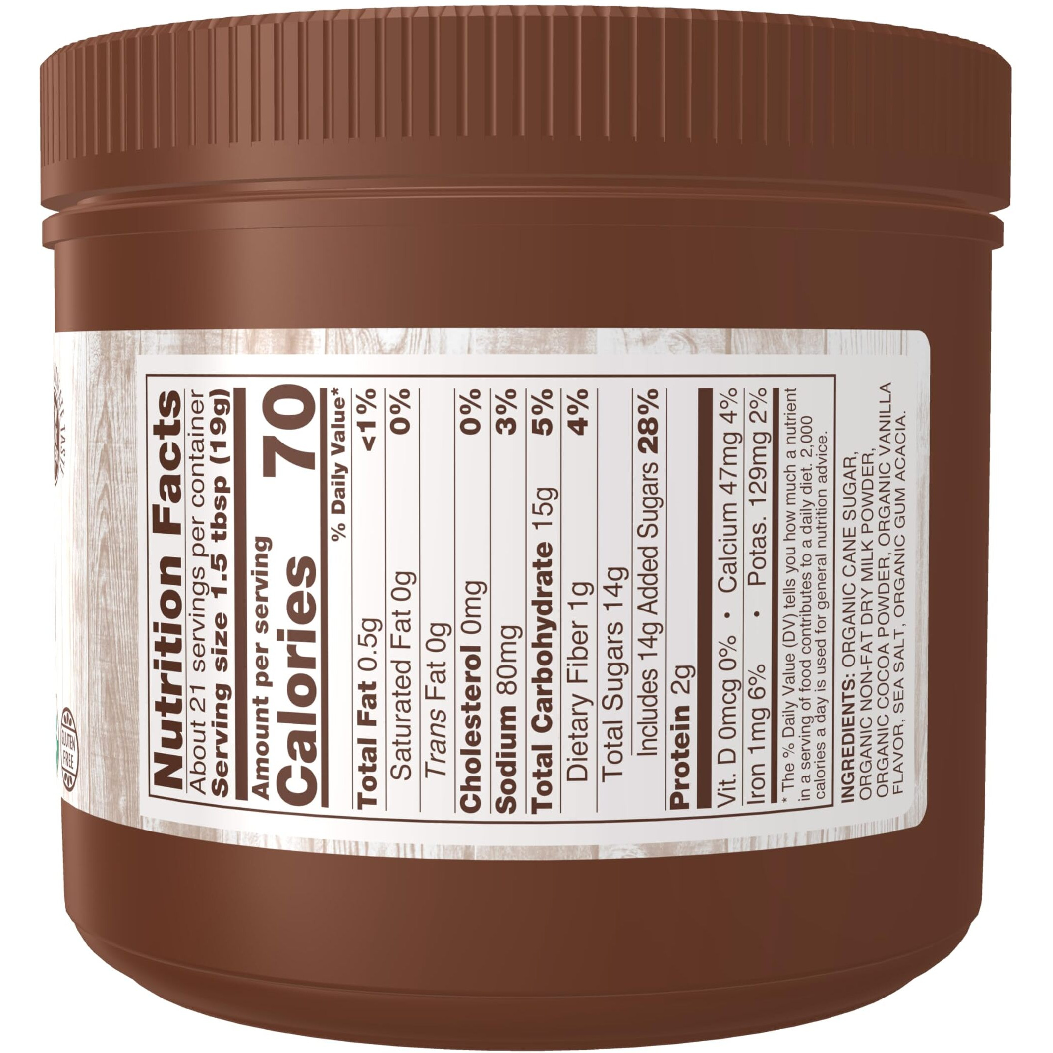Now Foods, Cocoa Lovers Organic Hot Cocoa, Instant, Rich Milk Chocolate Taste, Low-Fat And Gluten-Free, 14-Ounce