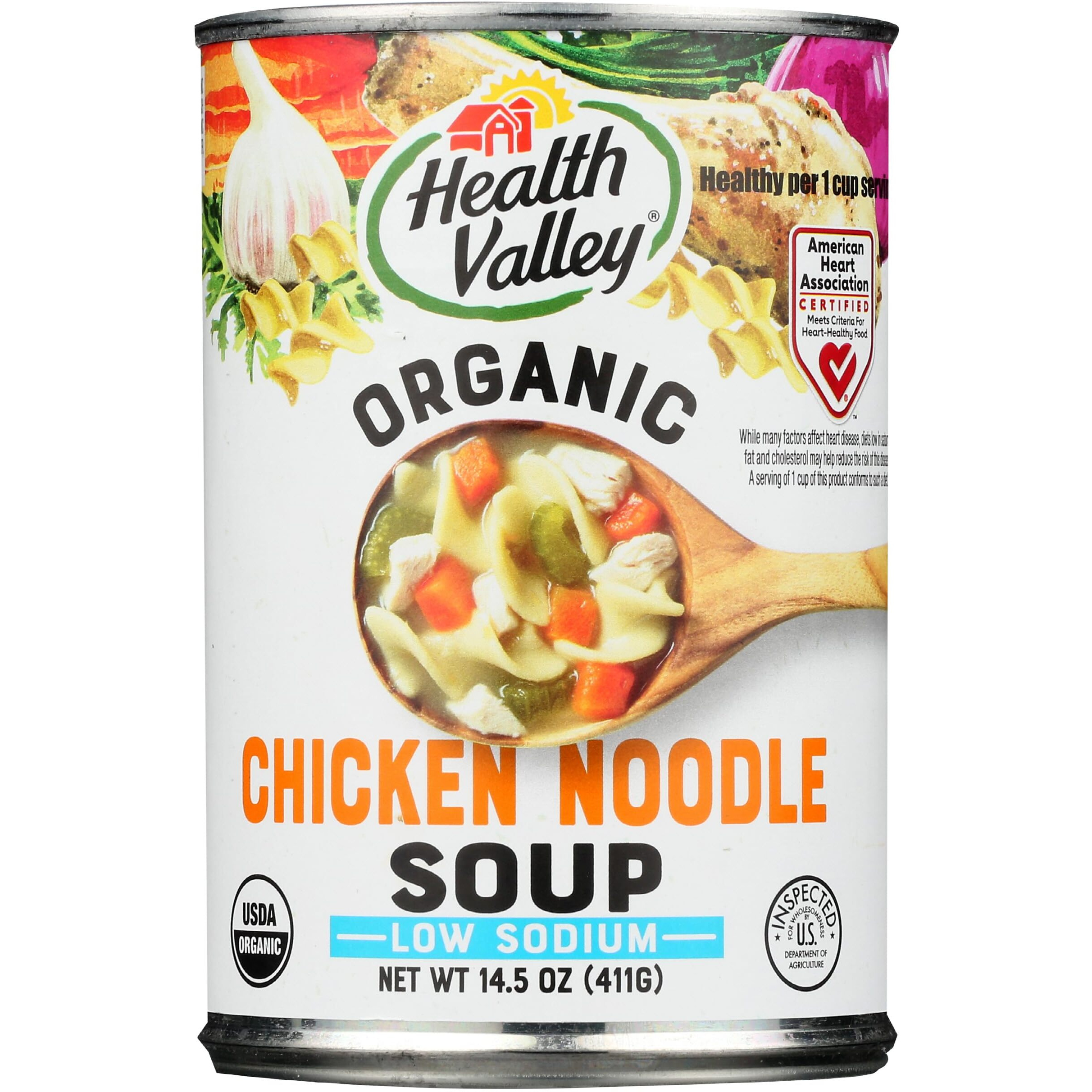 Health Valley Organic Chicken Noodle Soup, No Salt, 14.5 Oz