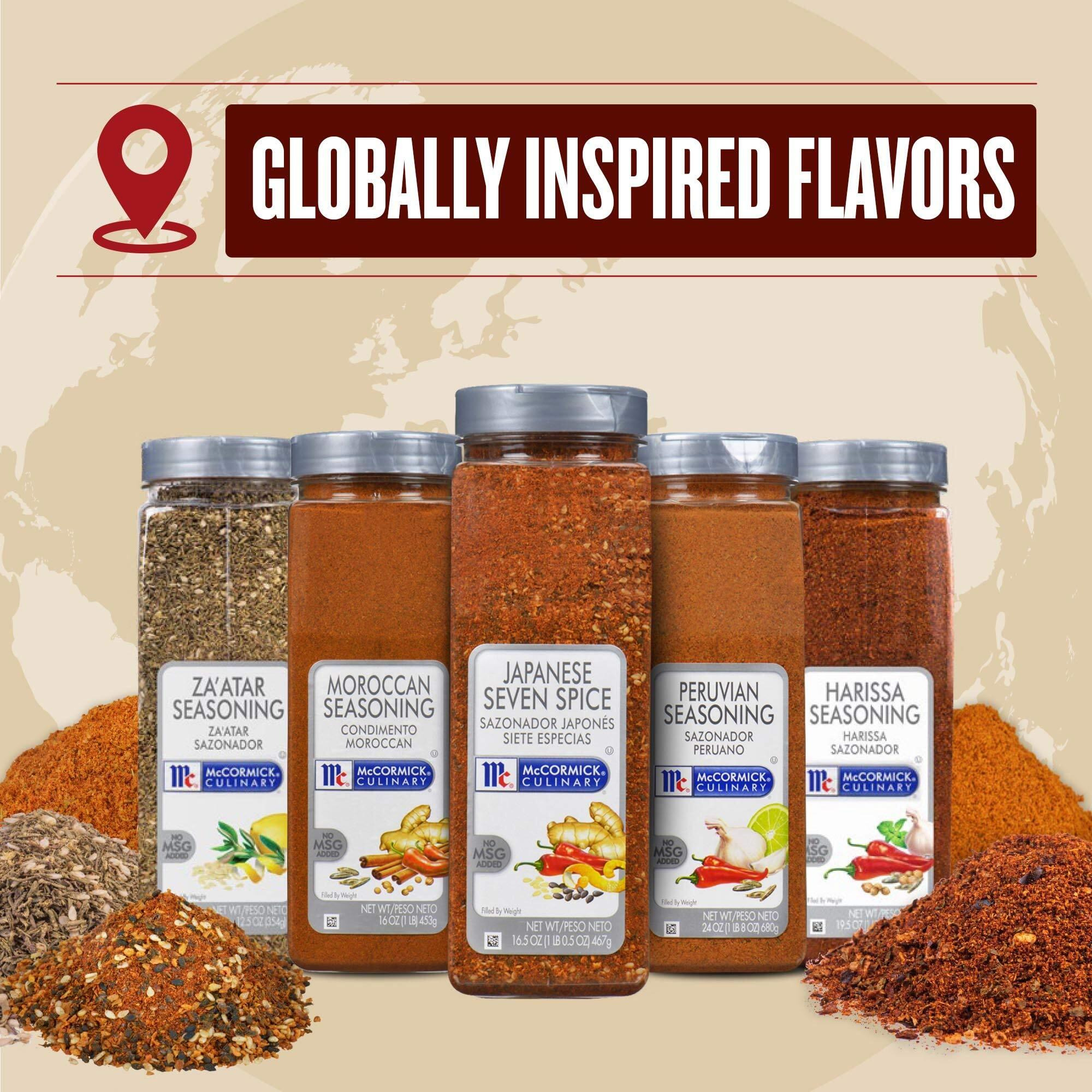 Mccormick Culinary Harissa Seasoning, 19.5 Oz - One 19.5 Ounce Container Harissa Seasoning Blend, Adds North African Flavor To Beef, Chicken, Lamb, Hummus, Wings And More