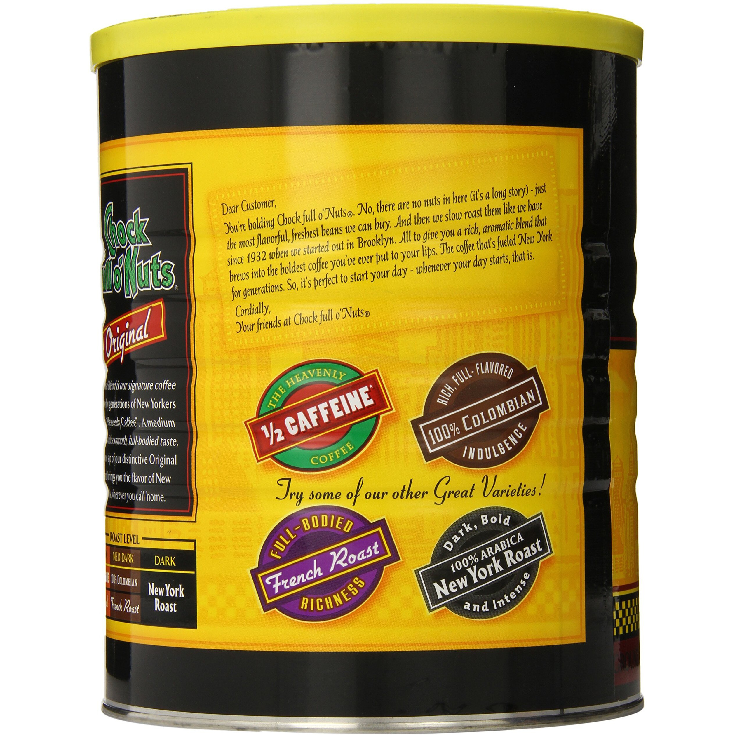 Chock Full O' Nuts Heavenly Original - 48 Oz. Pack Of 3