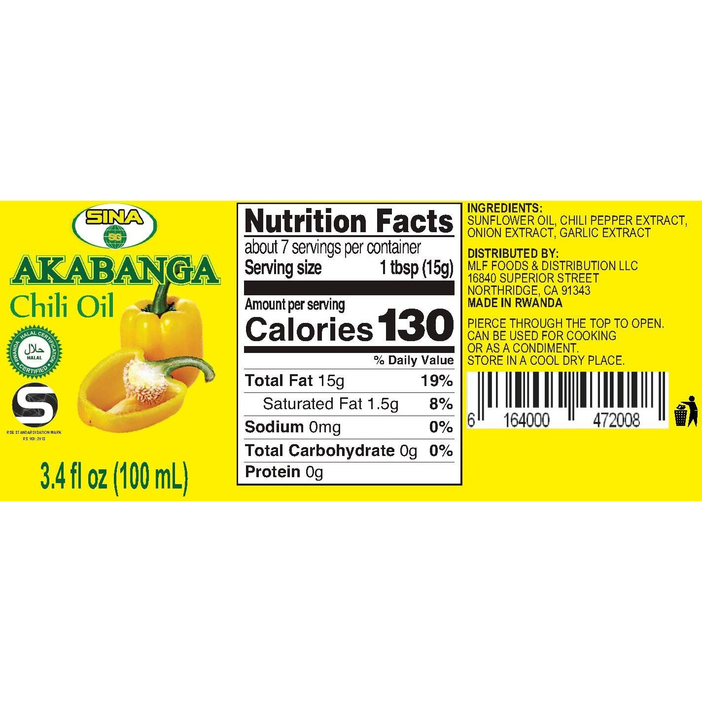 2 Pack Of Akabanga Extra Hot Chilli Sauce (Spicy)