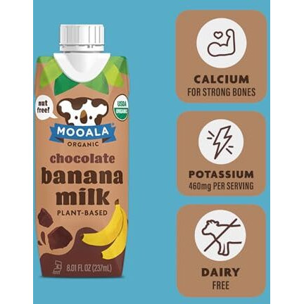 Mooala Chocolate Bananamilk Organic Shelf Stable 237 Ml Case 12