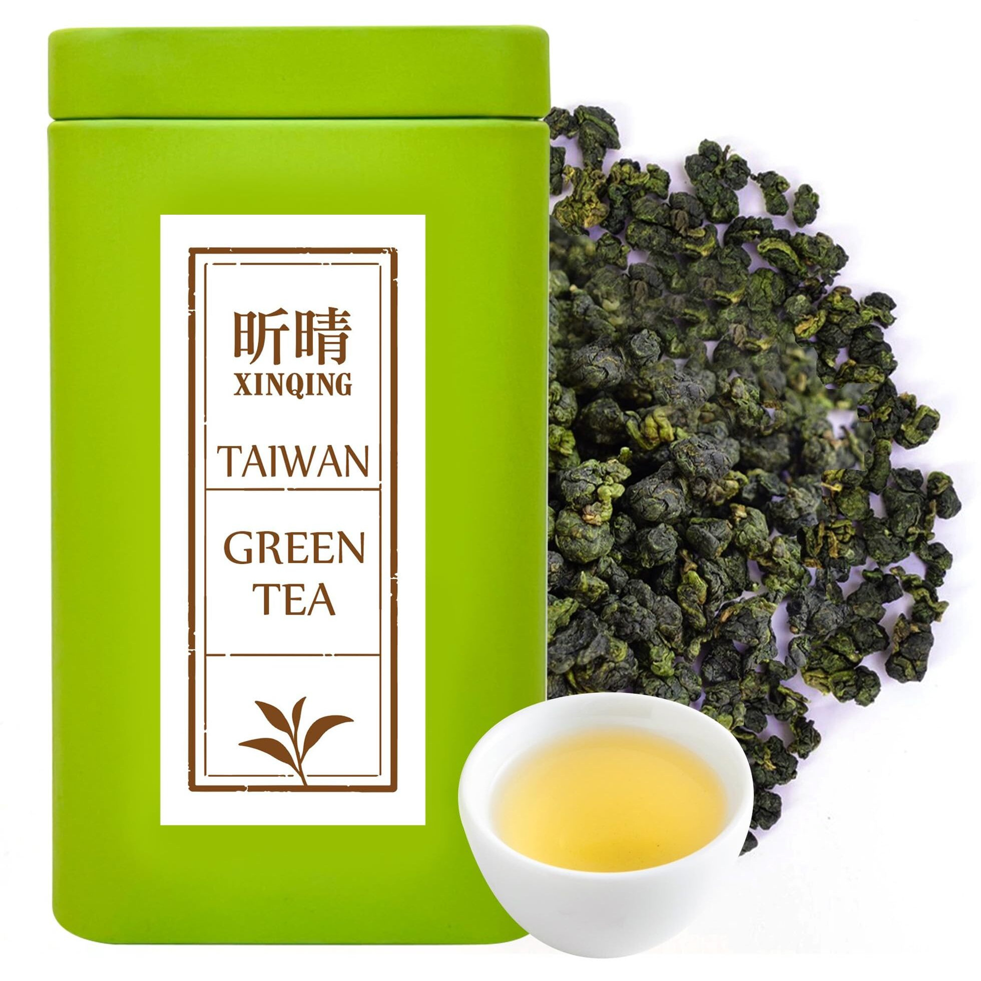 Xin Qing Organic Green Tea Taiwan High Mountain Green Tea Taiwan Green Tea Loose Green Tea Loose Leaf Green Tea | Naturally Sweet And Not Bitter 200G
