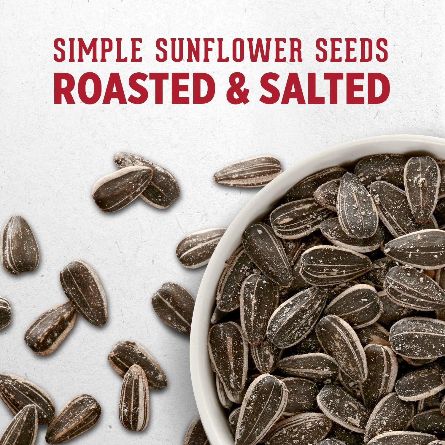David Seeds Original Salted And Roasted Jumbo Sunflower Seeds, Keto Friendly Snack, 5.25 Oz Bags, 12 Pack