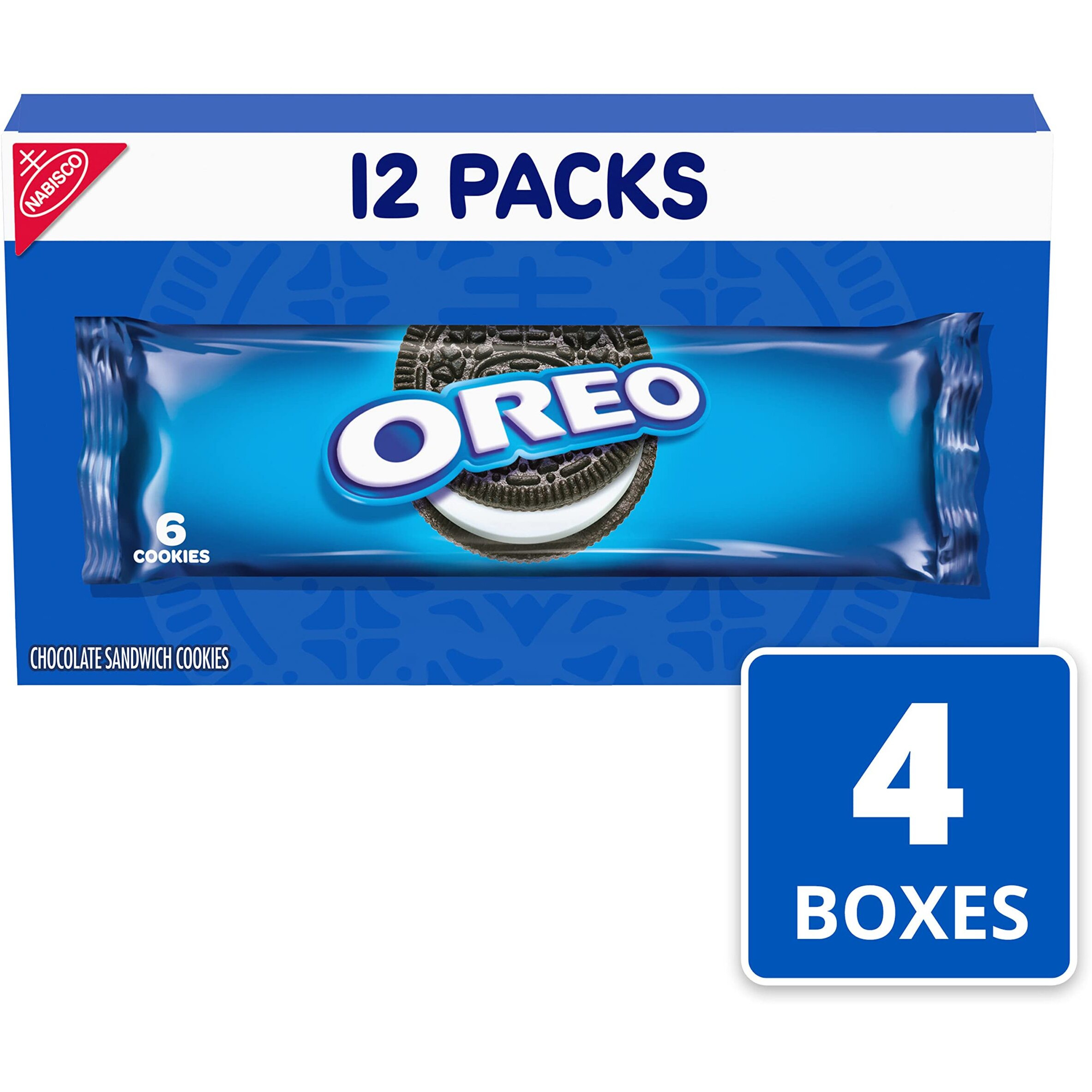Oreo Chocolate Sandwich Cookies, 48 - 2 Oz Snack Packs (4 Boxes)