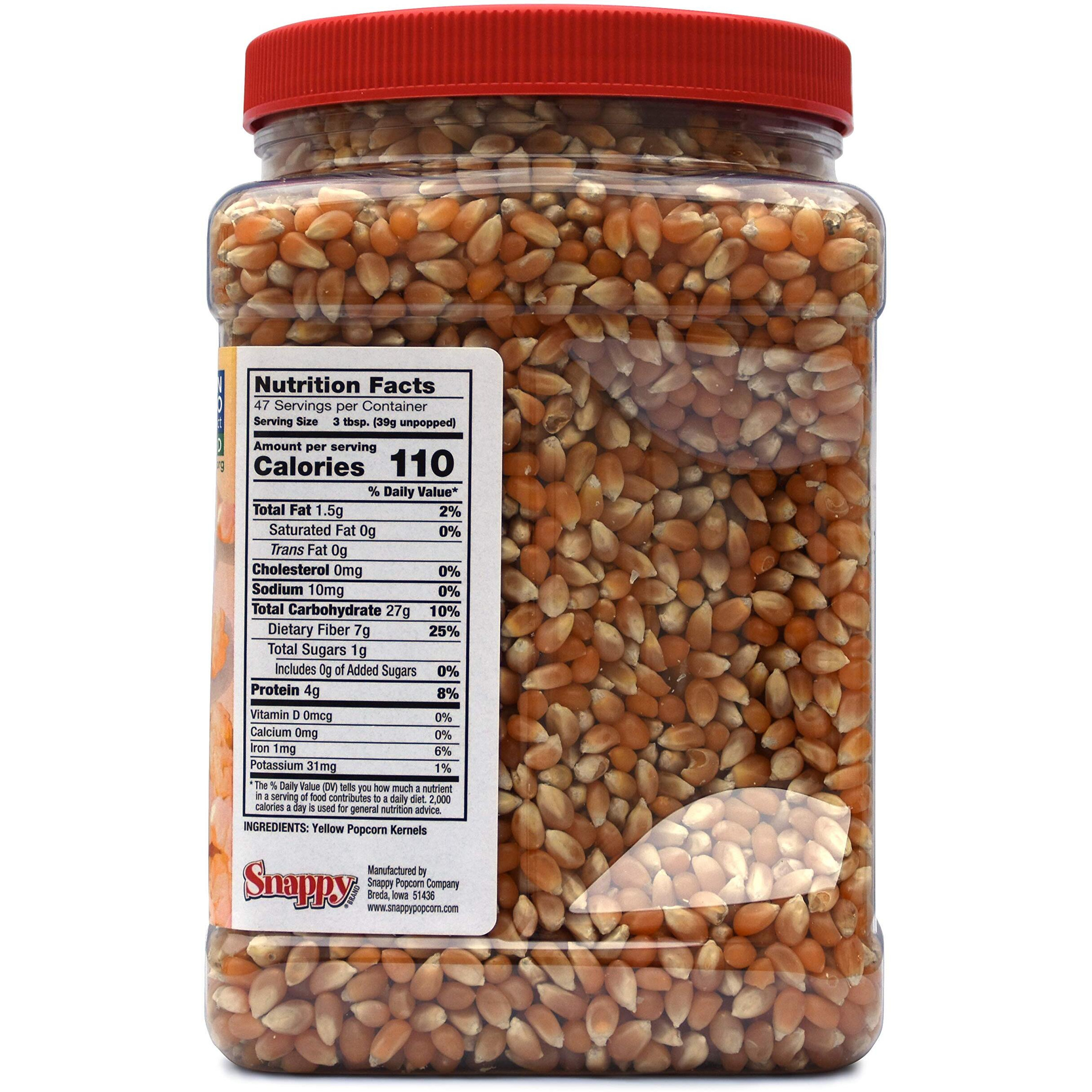 Snappy Yellow Popcorn Kernels, 4 Lbs