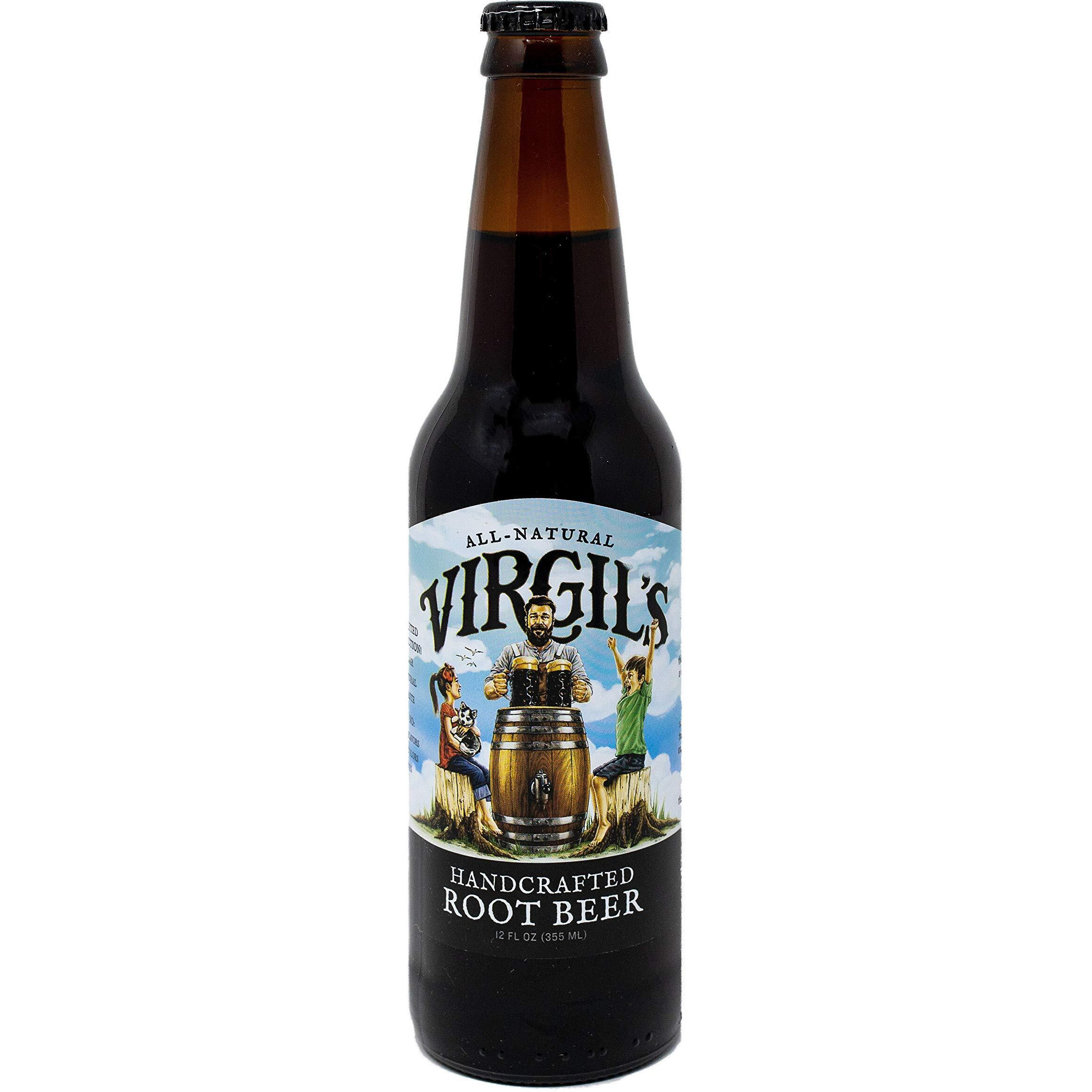 Virgil's Rootbeer Soda, 12 Ounce (24 Glass Bottles)