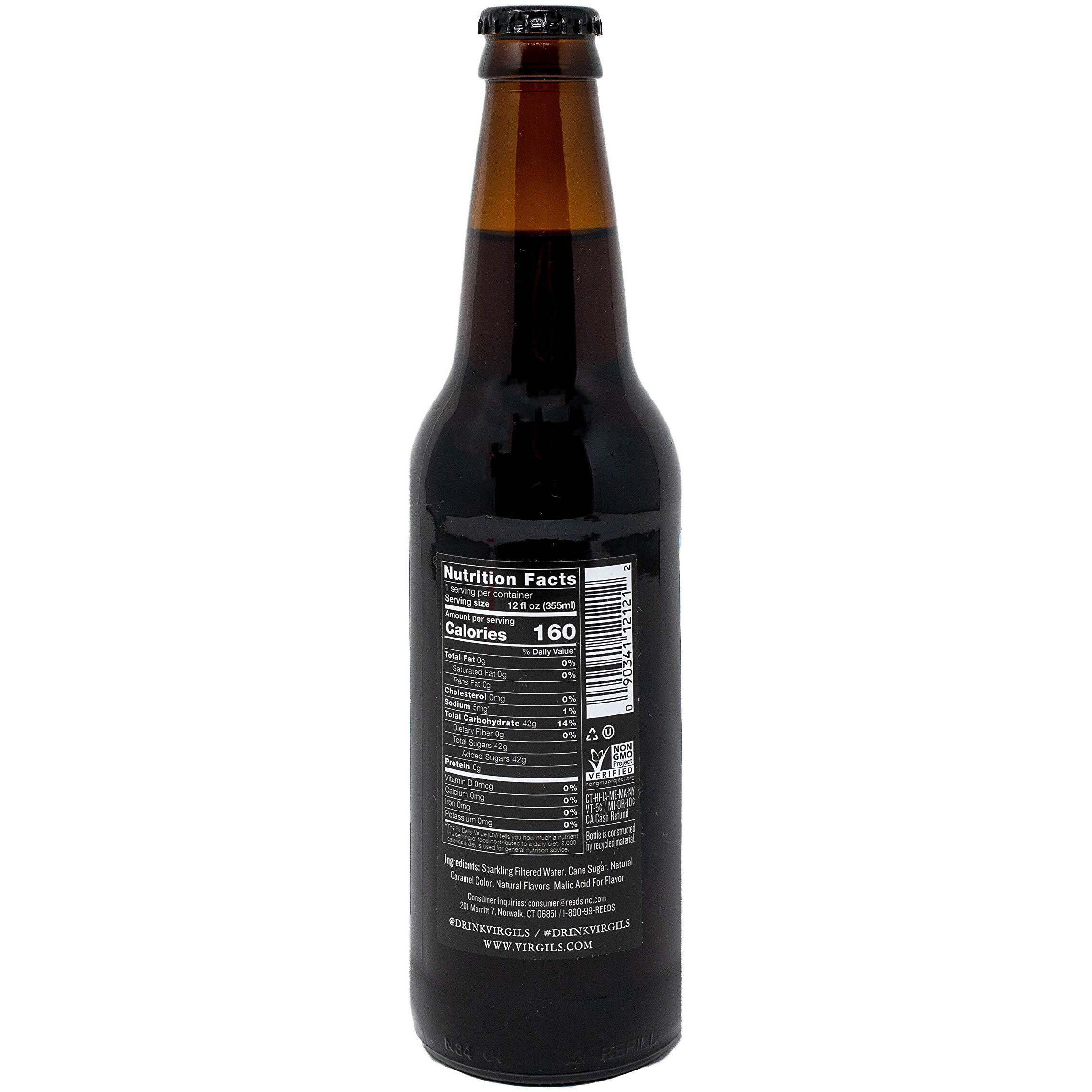 Virgil's Rootbeer Soda, 12 Ounce (24 Glass Bottles)
