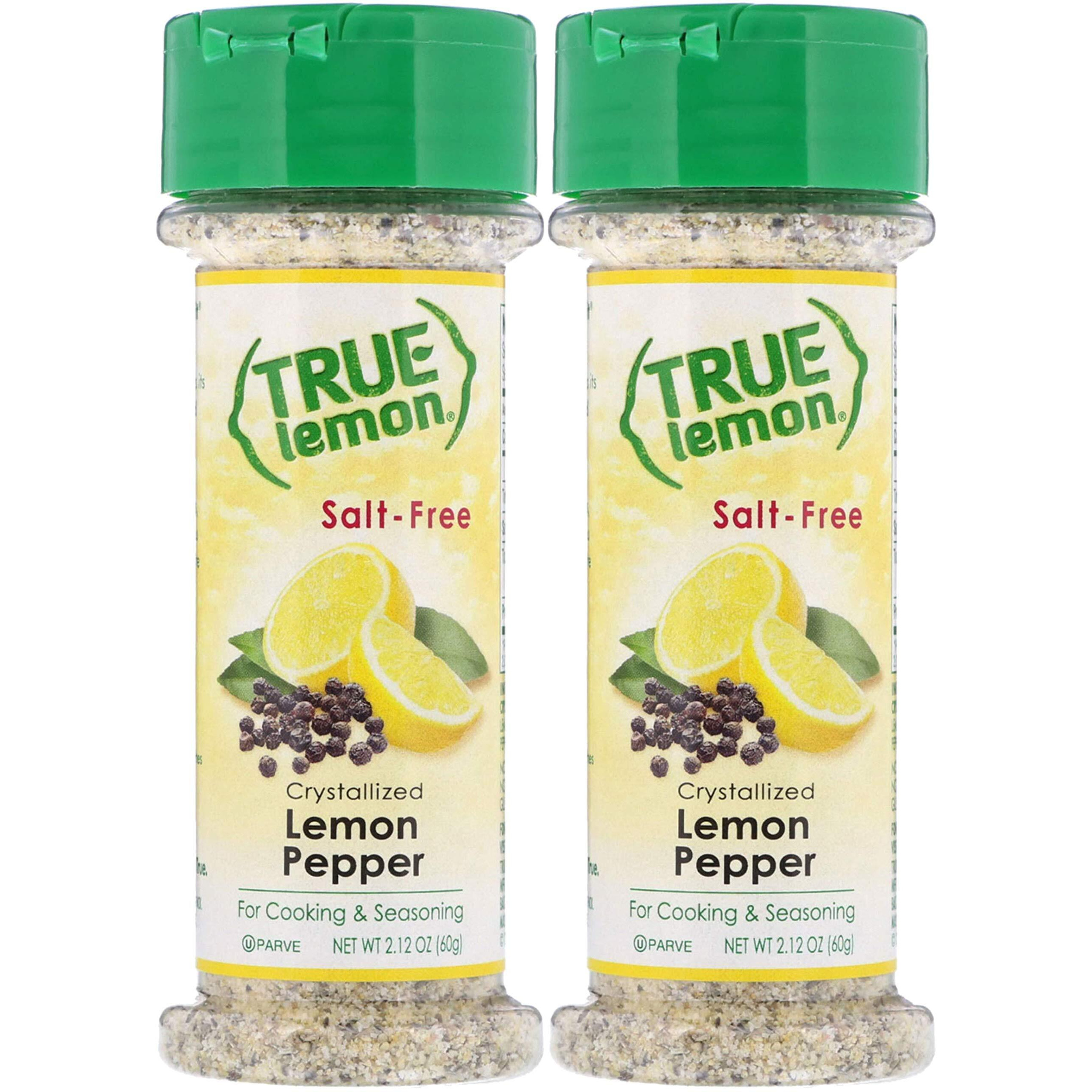 True Lemon Pepper Seasoning (2 Pack) Natural Ingredients, No Salt, No Gluten