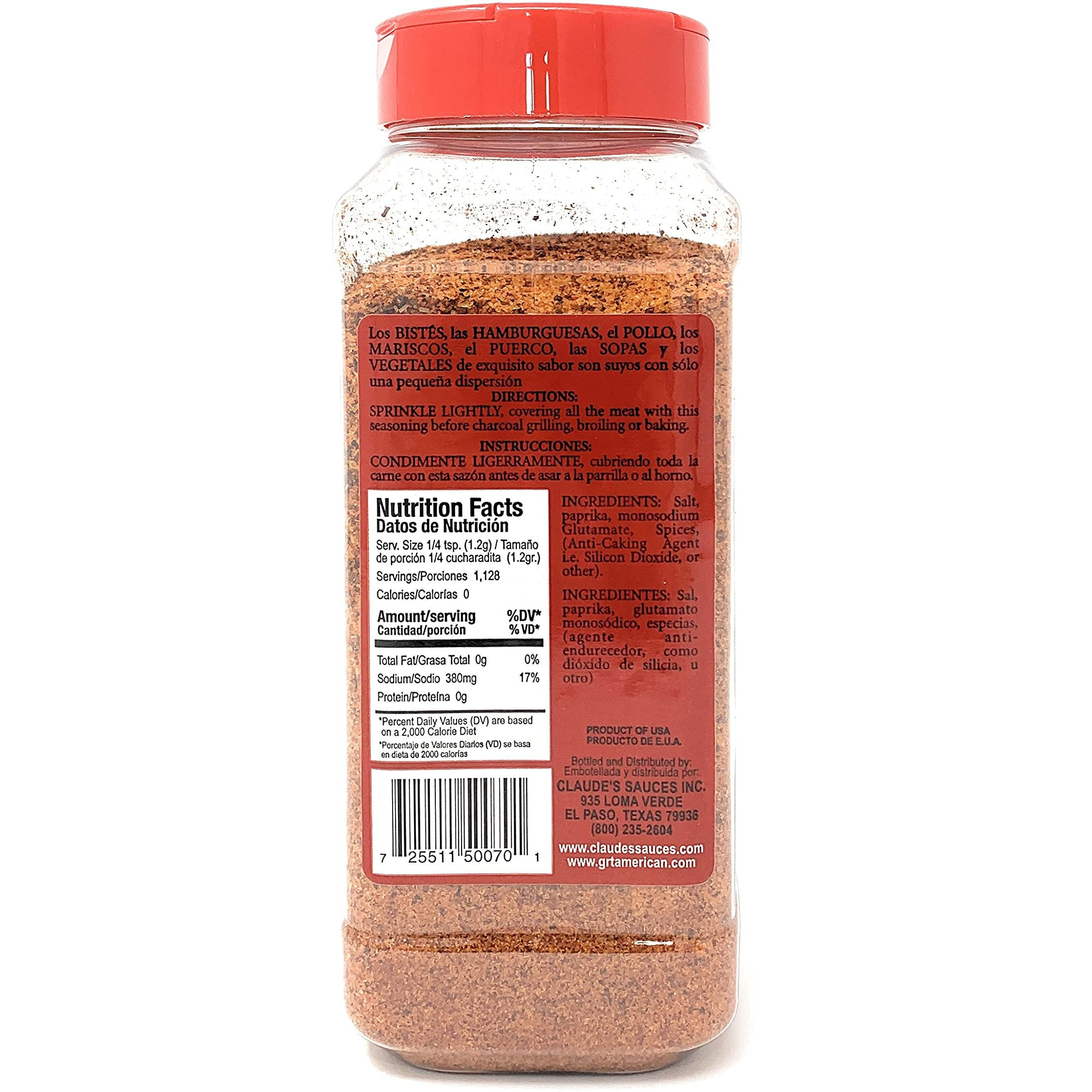 Great American Land And Cattle Co. Steak & Meat Seasoning 32 Oz. (Single Chef Size)