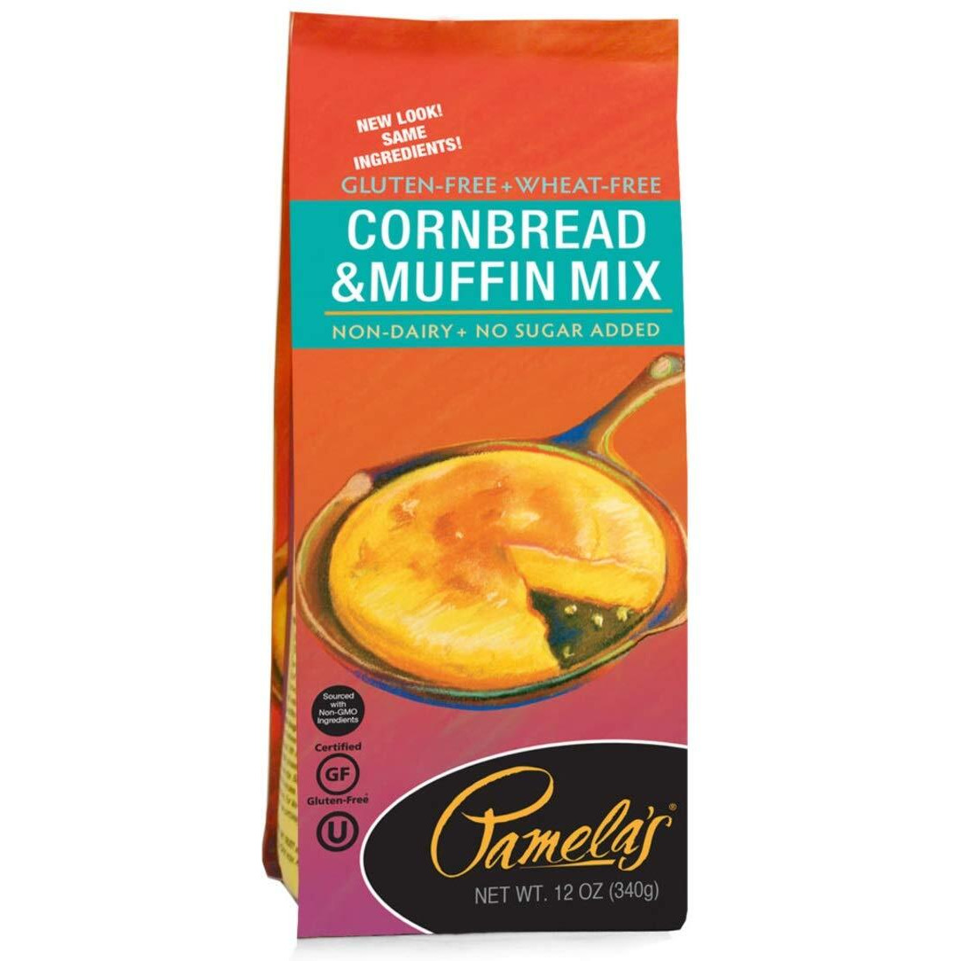 Pamela's Gluten Free Cornbread And Muffin Mix, 12 Oz (Pack Of 3)