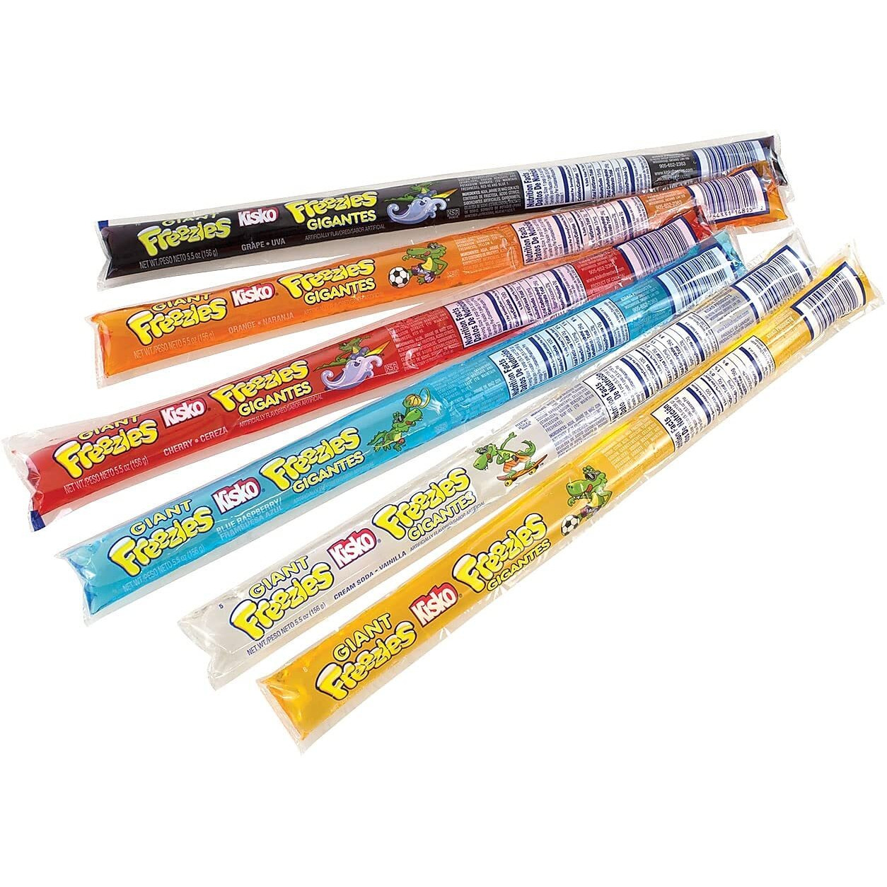 Kisko Giant Freezies 5.5 Oz, 50 Count