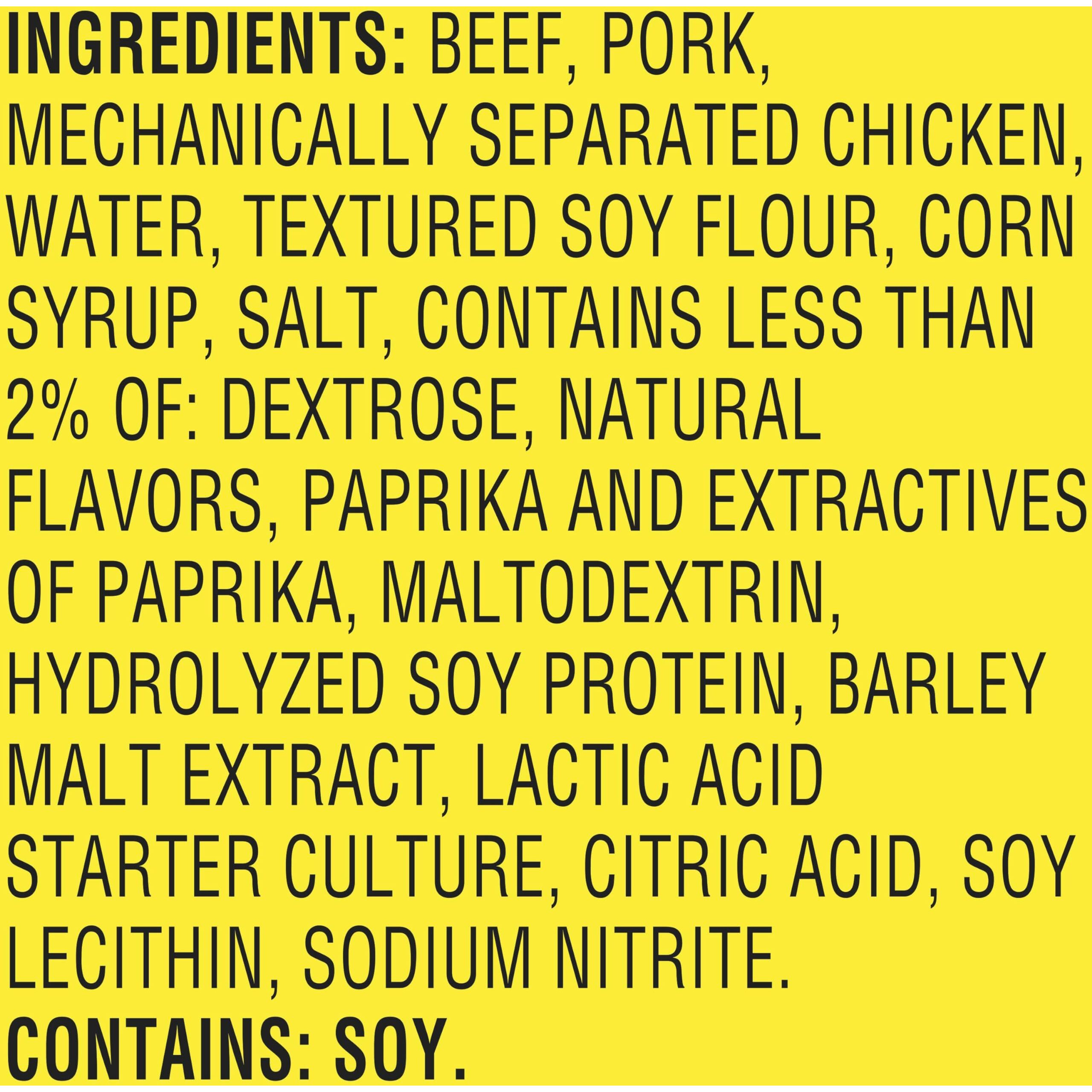 Slim Jim Savage Mild Flavor Smoked Meat Snack Sticks, Keto Friendly Snack, 3 Oz. 12-Count