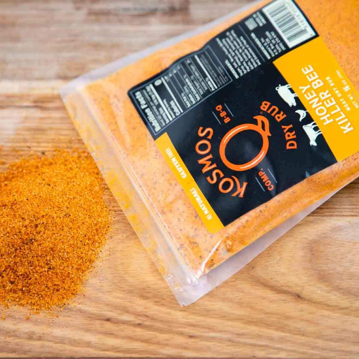 Kosmos Q Honey Killer Bee Bbq Rub | Sweet & Savory Blend | Great On Brisket, Steak, Chicken, Ribs & Pork | Best Barbecue Rub | Meat Seasoning & Spice Dry Rub | 1 Lb Bag