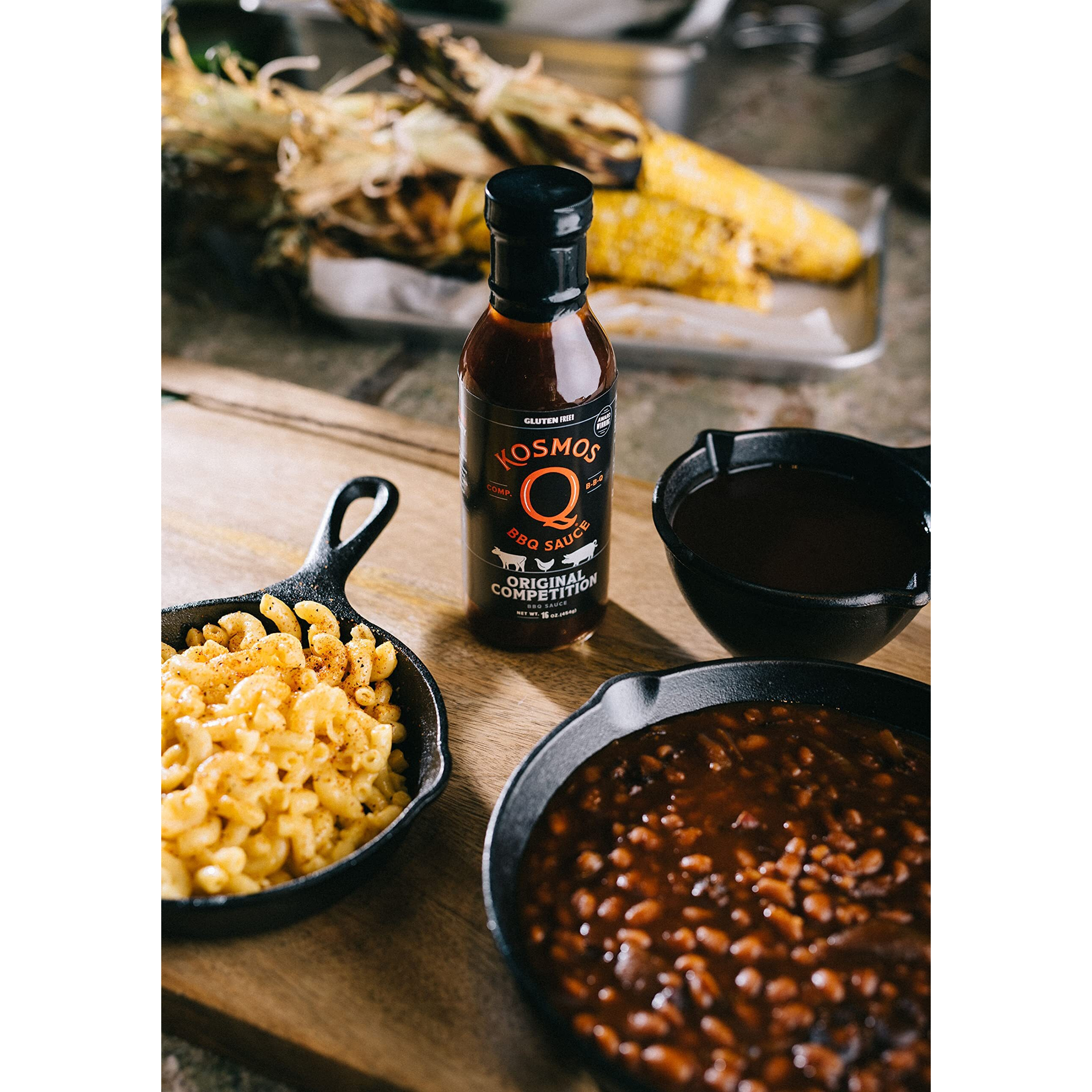 Kosmos Q Original Competition Bbq Sauce - 64 Oz Bottle For Award-Winning Bbq & Marinades - Thick Barbecue Sauce For Tender Meat (Original Competition)