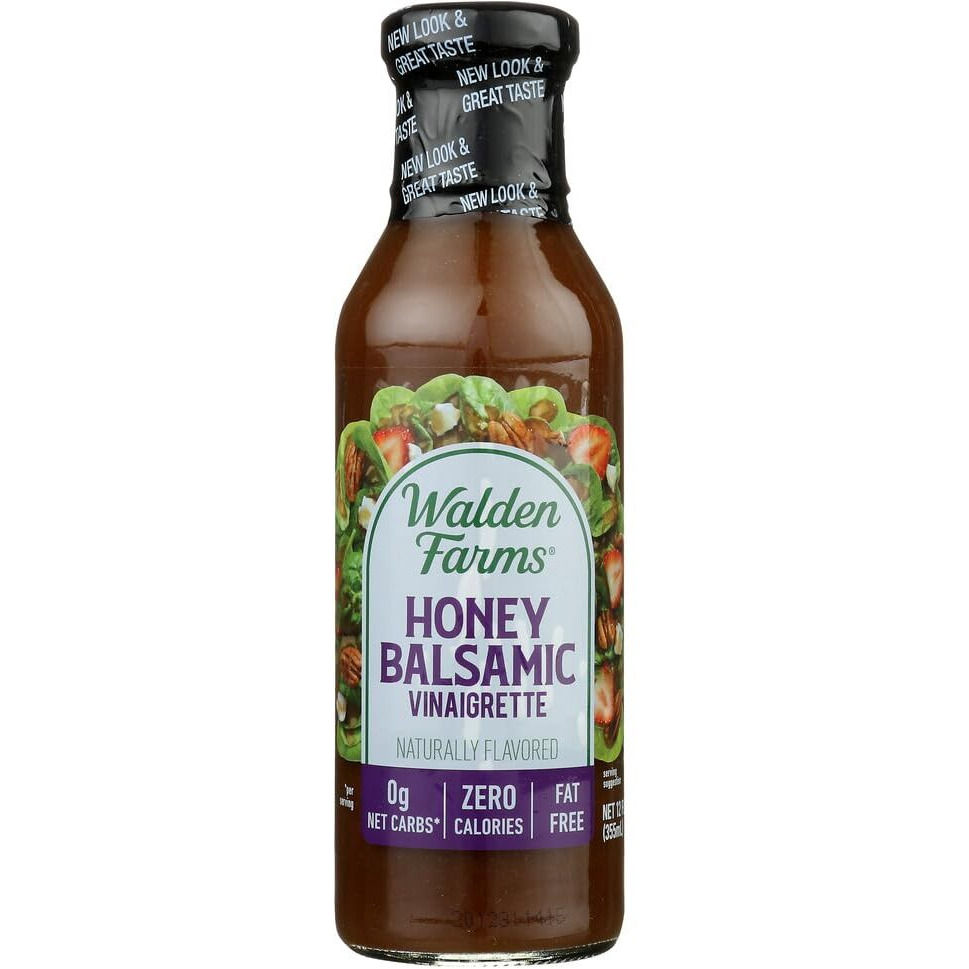 Walden Farms Honey Balsamic Vinaigrette Salad Dressing 12Oz 6-Pack