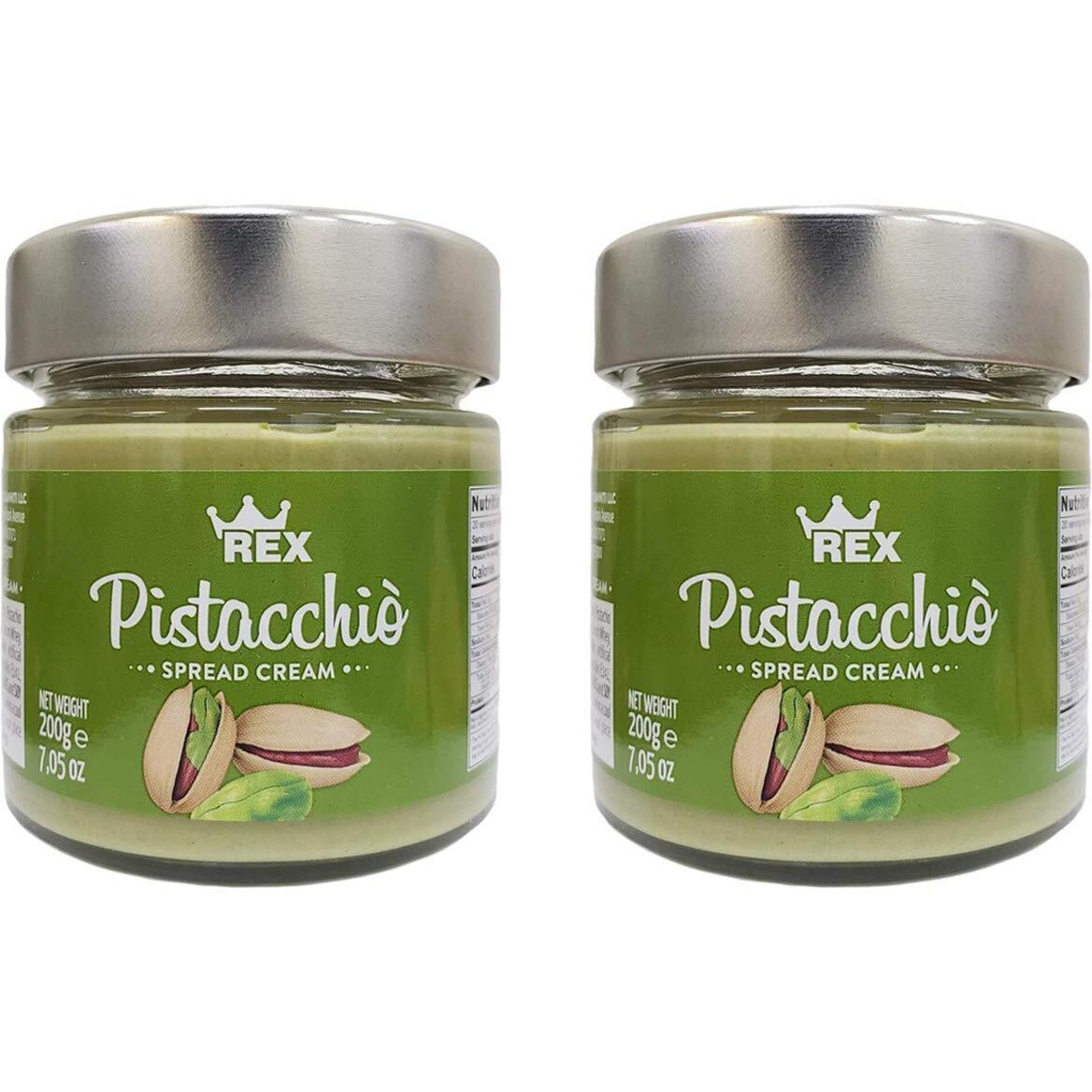 Rex Italian Cream Of Pistachio Nut Spread, 7.05 Ounce (Pack Of 2)