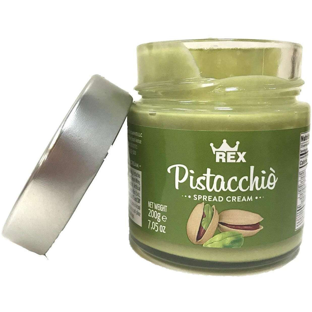 Rex Italian Cream Of Pistachio Nut Spread, 7.05 Ounce (Pack Of 2)