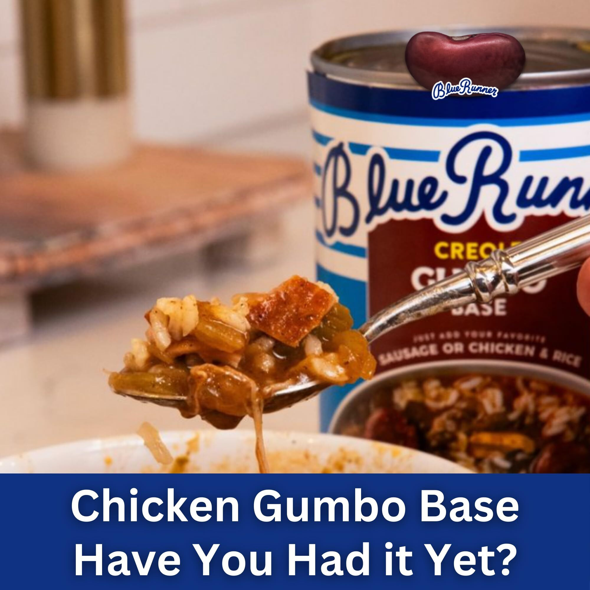 Blue Runner-Creole Chicken & Sausage Gumbo Base 25 Ounce (Pack Of 6)-A Rich, Flavorful & Authentic Creole Classic-Just Add Meat