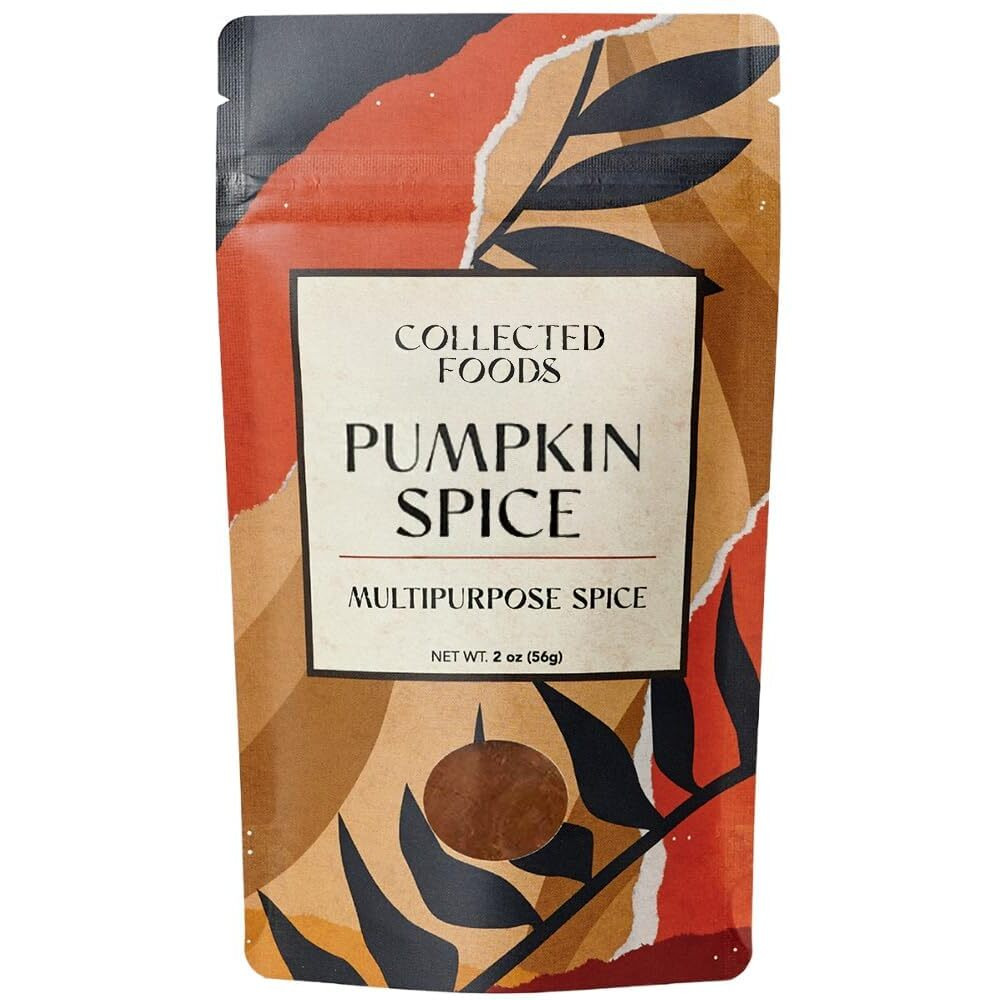 Premium Pumpkin Spice Seasoning - Perfect For Baking, Pies, Cooking, Coffee, And More By Collected Foods, Spice Powder Blend
