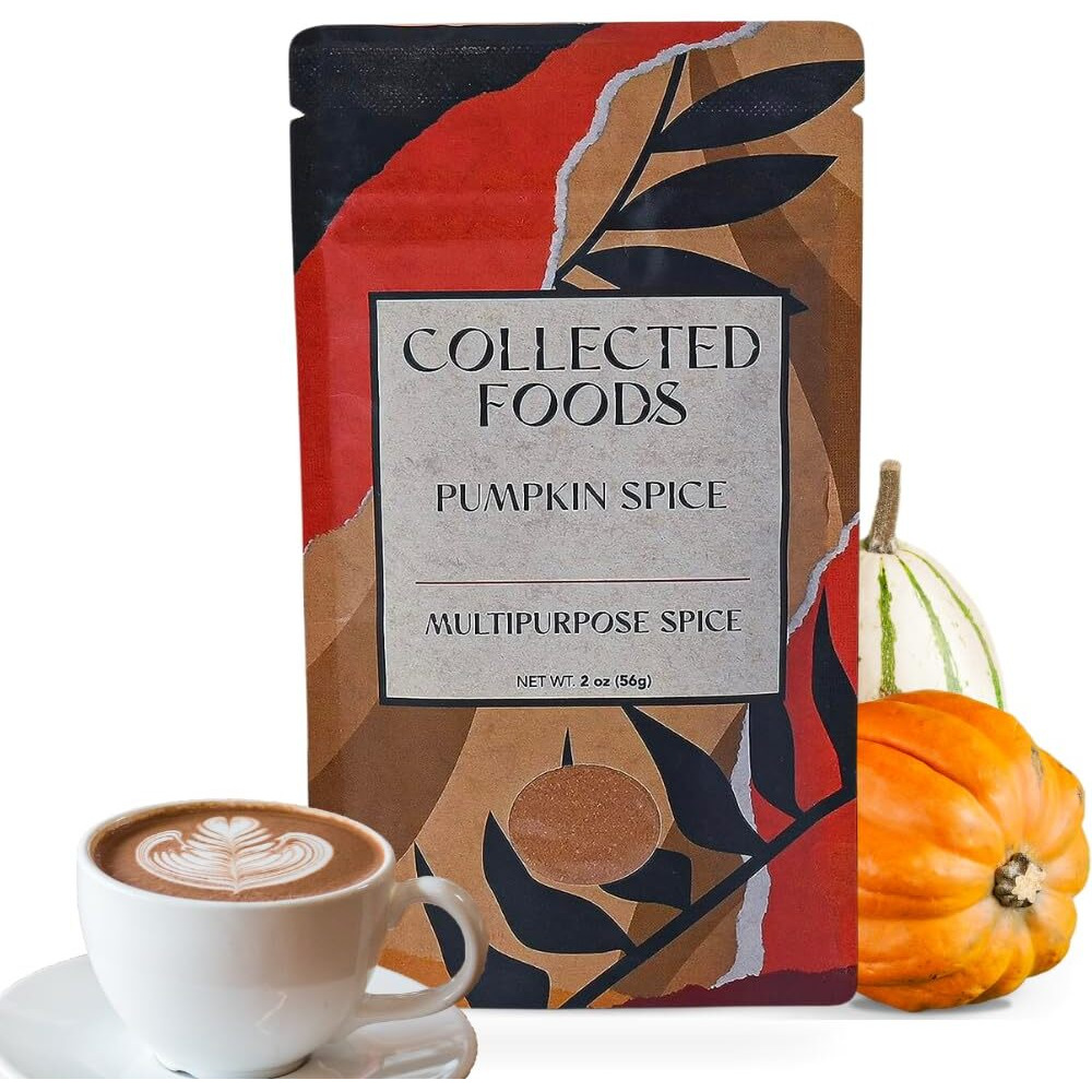 Premium Pumpkin Spice Seasoning - Perfect For Baking, Pies, Cooking, Coffee, And More By Collected Foods, Spice Powder Blend