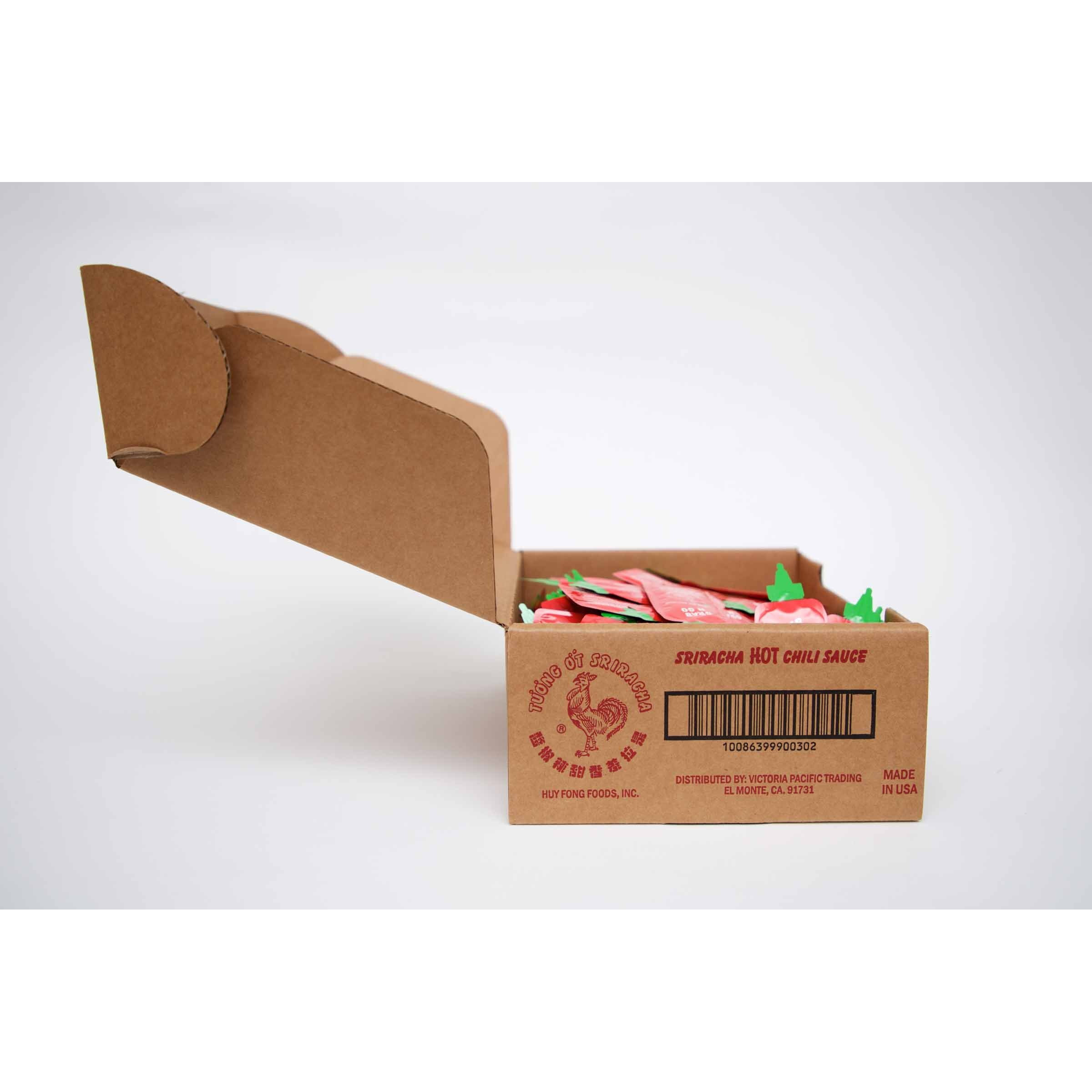 Grab N Go Huy Fong Sriracha Hot Chili Sauce Packets (200 Pack)